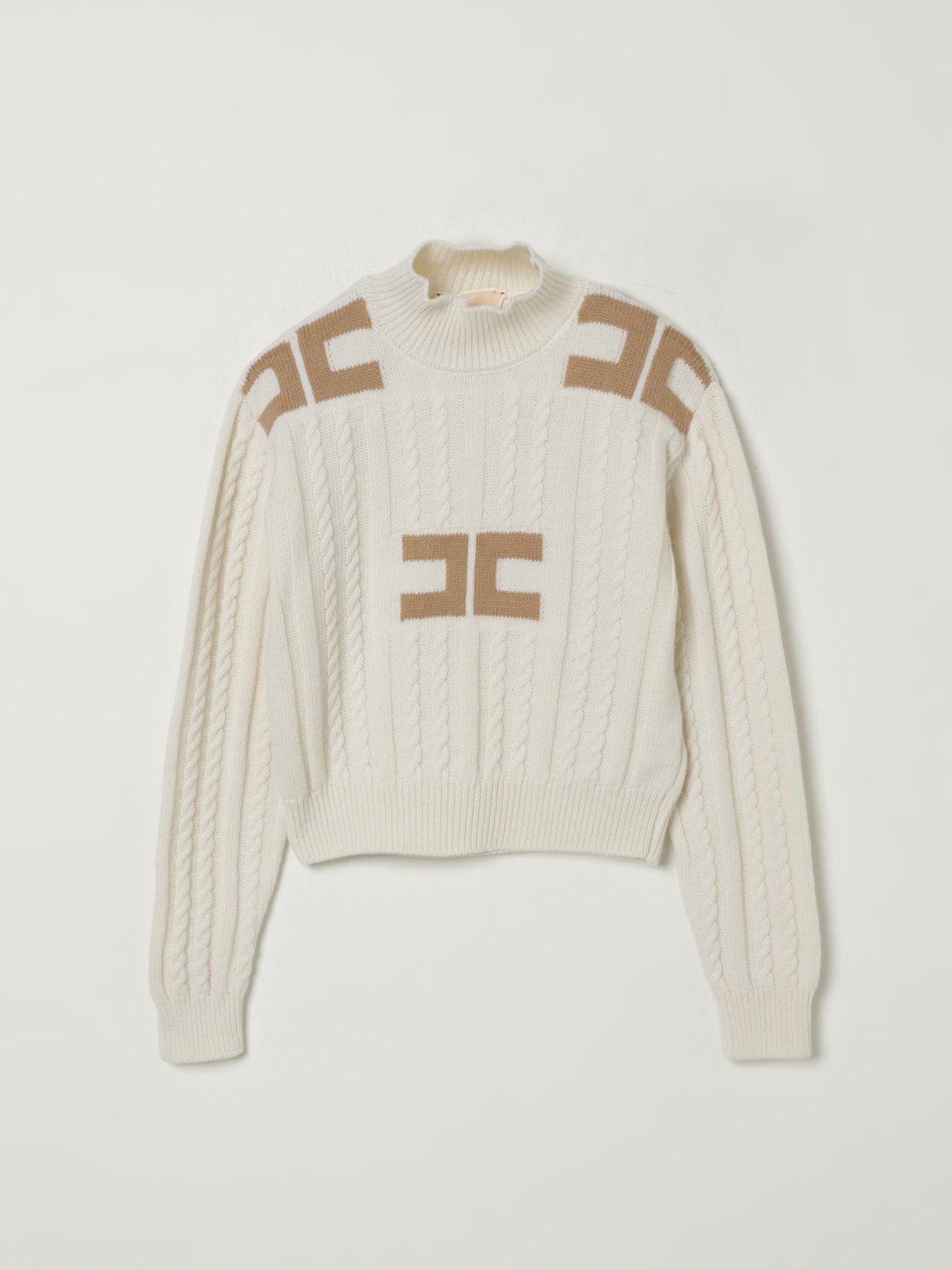 ELISABETTA FRANCHI LA MIA BAMBINA SWEATER: Sweater kids Elisabetta Franchi La Mia Bambina, Ivory - Img 1