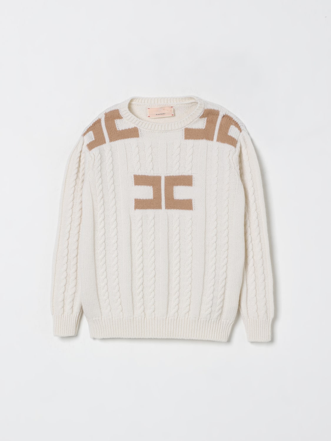 ELISABETTA FRANCHI LA MIA BAMBINA SWEATER: Sweater kids Elisabetta Franchi La Mia Bambina, Ivory - Img 1