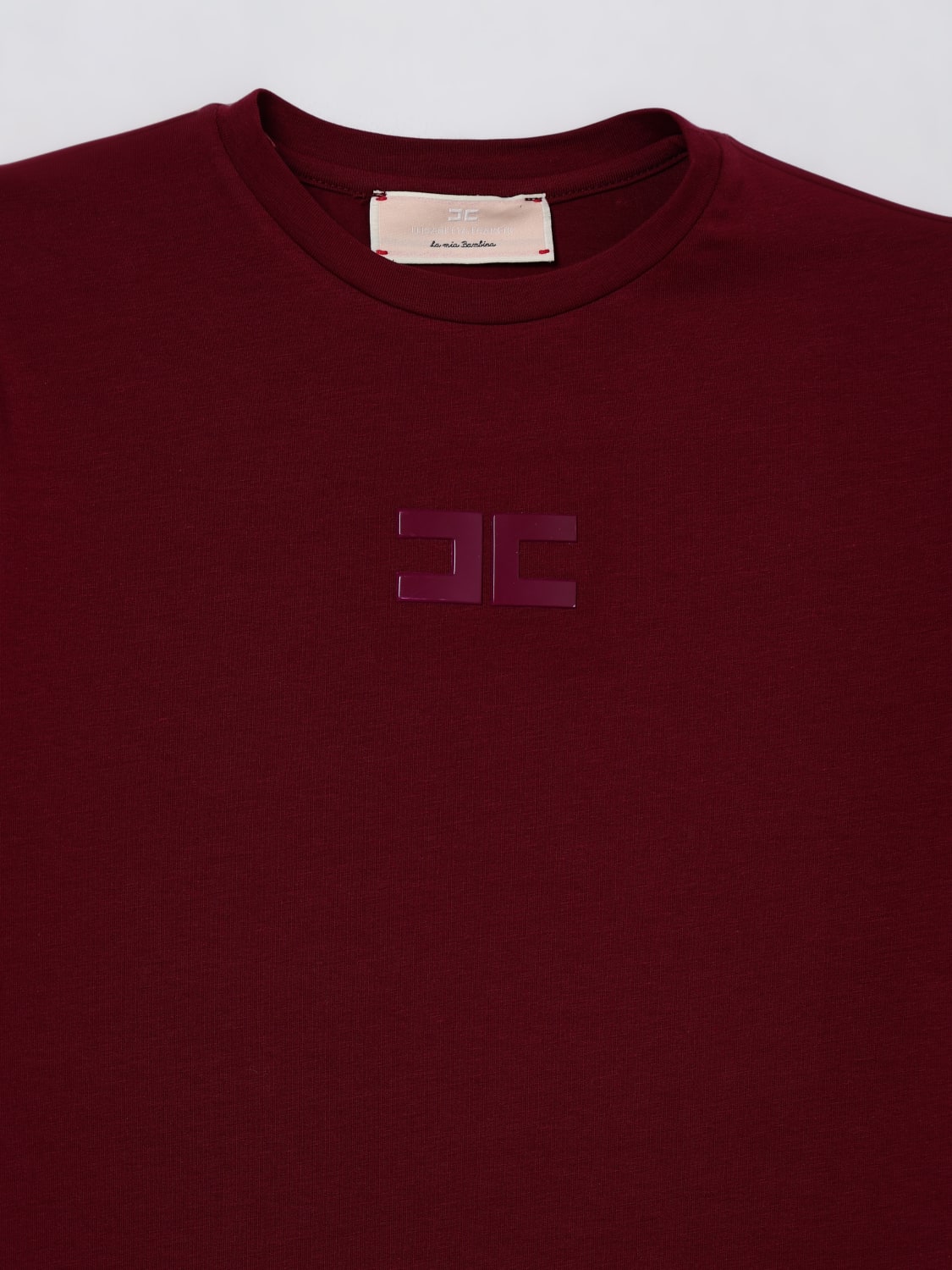 ELISABETTA FRANCHI LA MIA BAMBINA T-SHIRT: T-shirt enfant Elisabetta Franchi La Mia Bambina, Bordeaux - Img 3