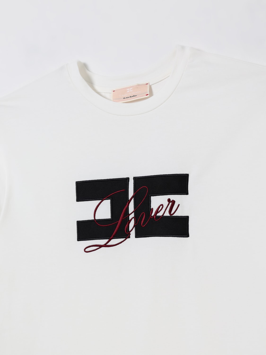 ELISABETTA FRANCHI LA MIA BAMBINA CAMISETA: Camisetas niños Elisabetta Franchi La Mia Bambina, Blanco - Img 3