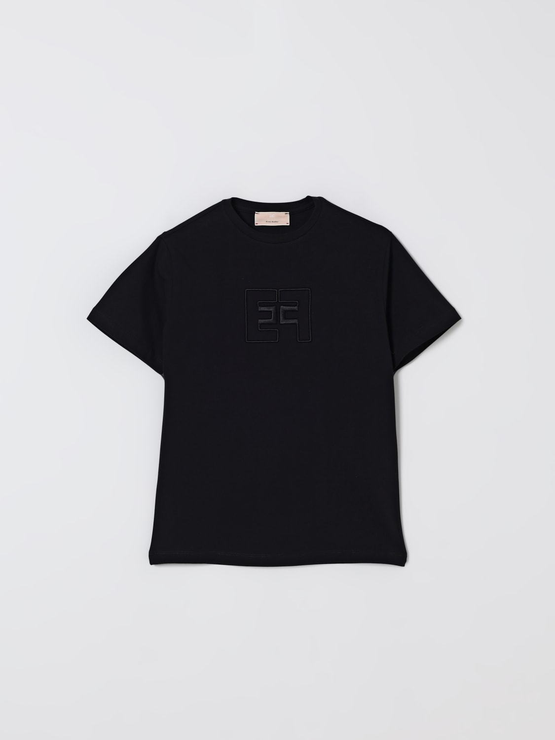 ELISABETTA FRANCHI LA MIA BAMBINA CAMISETA: Camisetas niños Elisabetta Franchi La Mia Bambina, Negro - Img 1