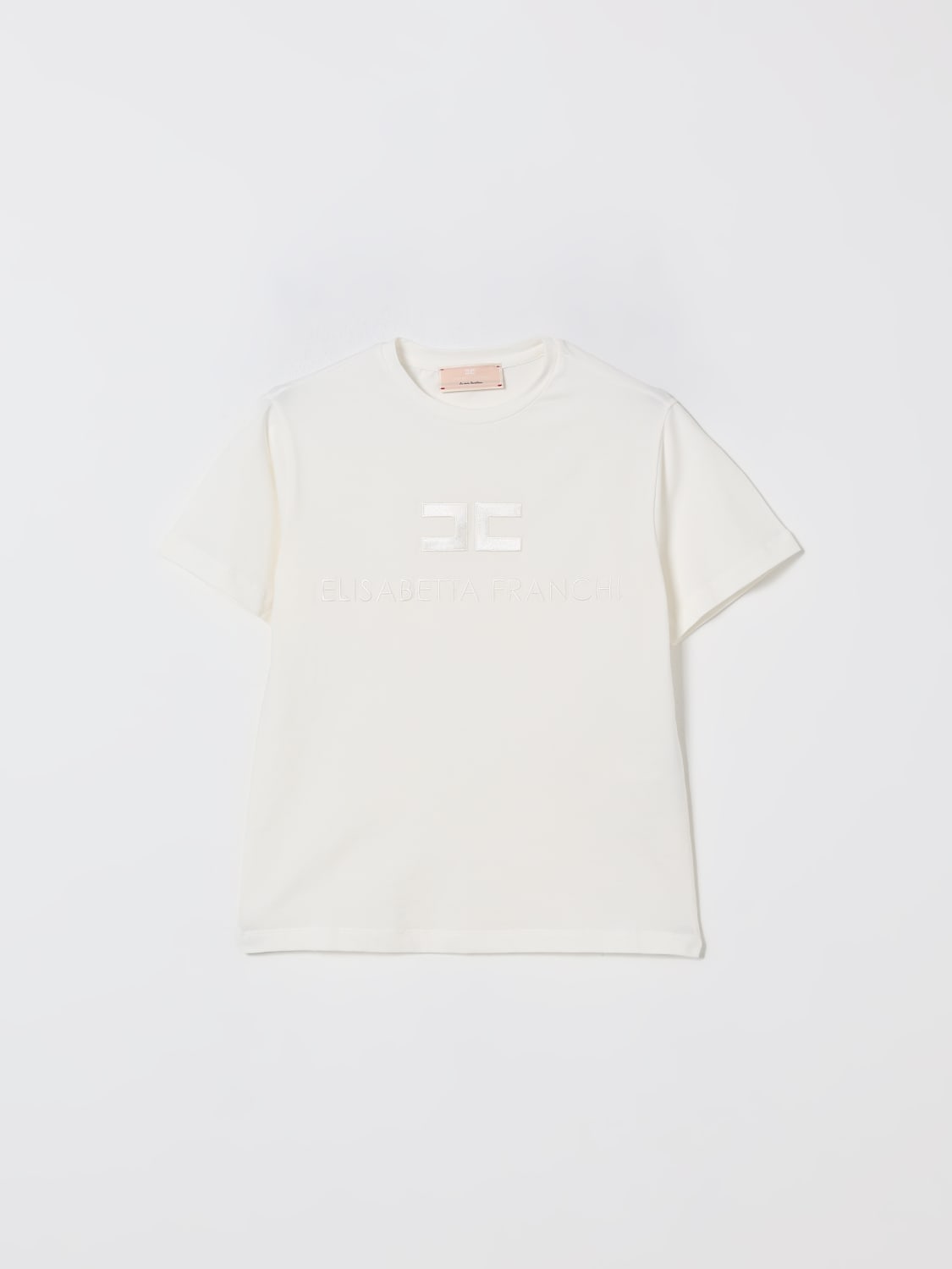 ELISABETTA FRANCHI LA MIA BAMBINA CAMISETA: Camisetas niños Elisabetta Franchi La Mia Bambina, Blanco - Img 1