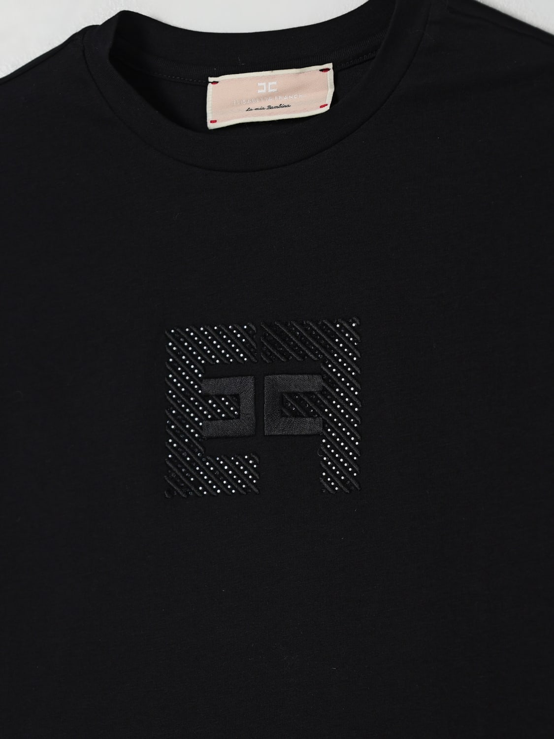 ELISABETTA FRANCHI LA MIA BAMBINA T-SHIRT: T-shirt kinder Elisabetta Franchi La Mia Bambina, Schwarz - Img 3