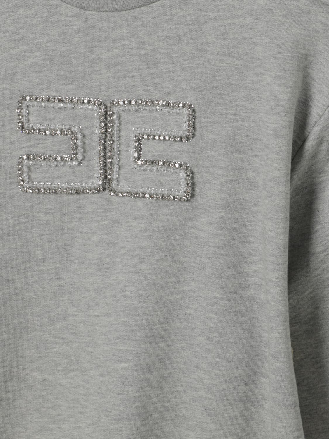 ELISABETTA FRANCHI LA MIA BAMBINA 毛衣: 毛衣 儿童 Elisabetta Franchi La Mia Bambina, 灰色 - Img 3