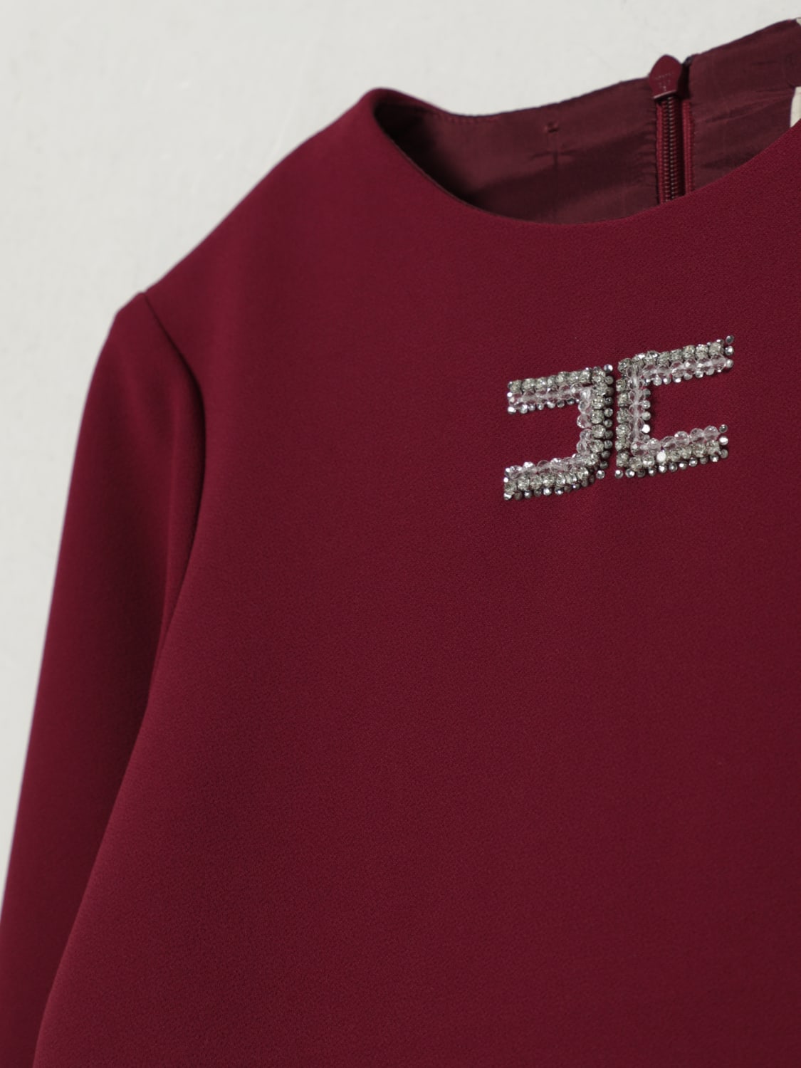 ELISABETTA FRANCHI LA MIA BAMBINA VESTIDO: Vestido niños Elisabetta Franchi La Mia Bambina, Granate - Img 3