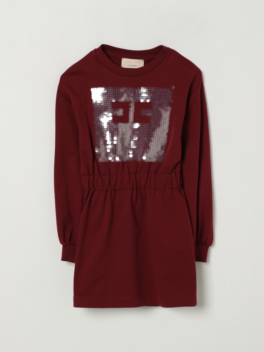 ELISABETTA FRANCHI LA MIA BAMBINA KLEID: Kleid kinder Elisabetta Franchi La Mia Bambina, Burgunderrot - Img 1