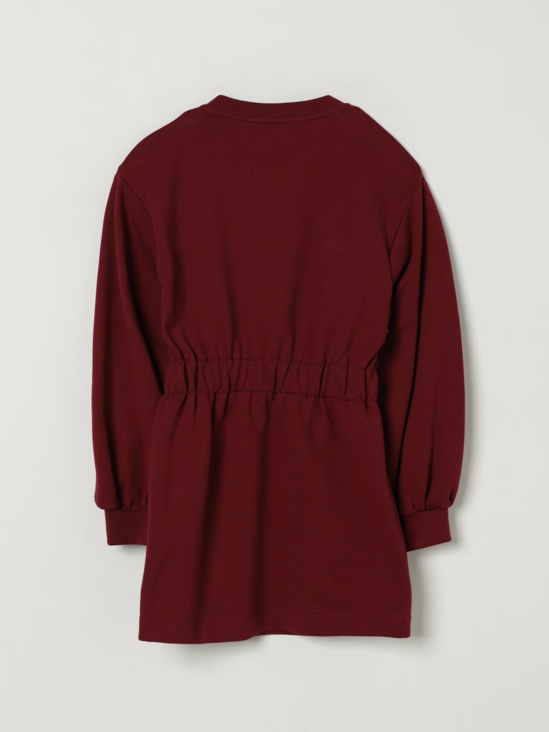 ELISABETTA FRANCHI LA MIA BAMBINA KLEID: Kleid kinder Elisabetta Franchi La Mia Bambina, Burgunderrot - Img 2