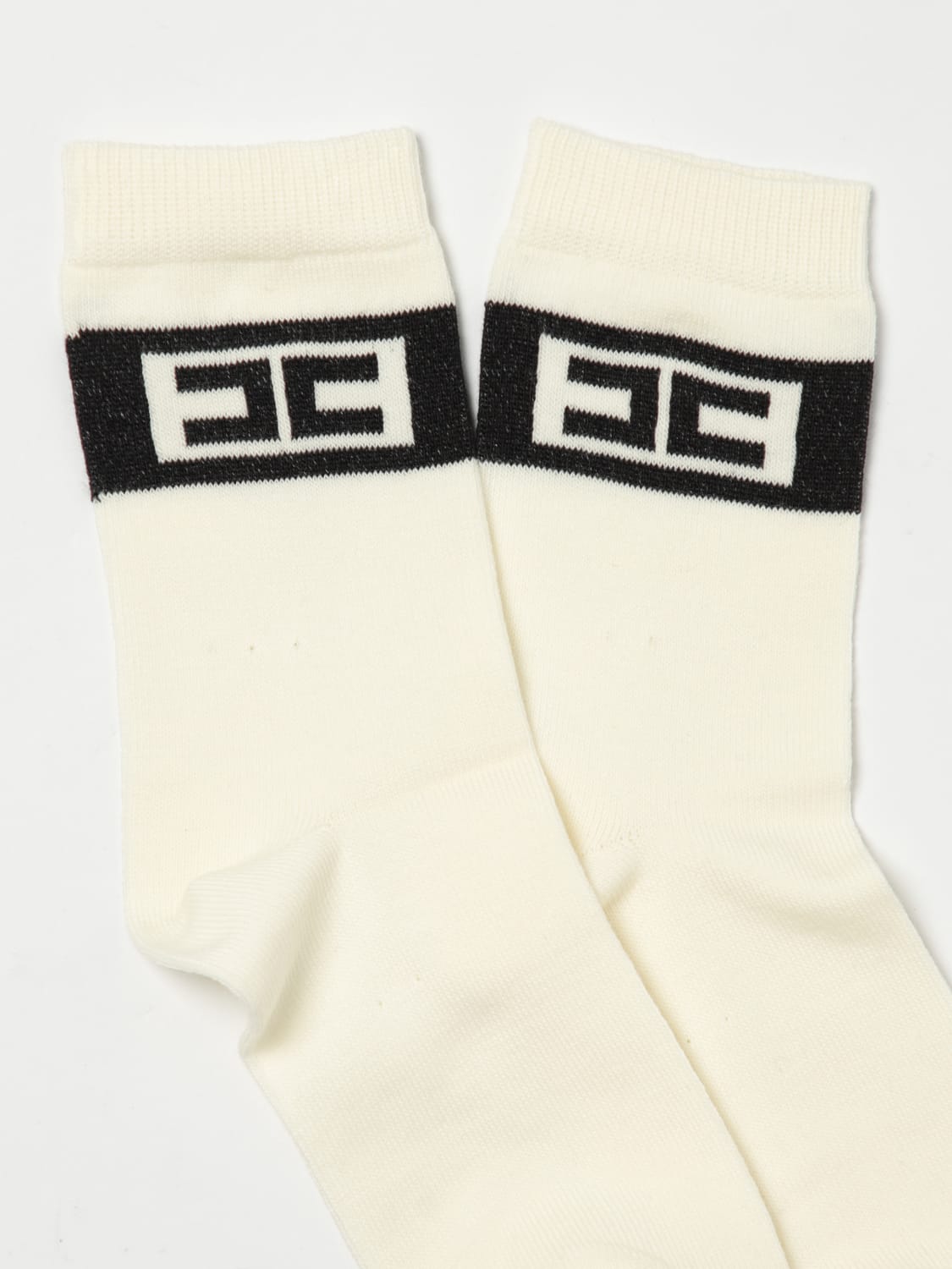 ELISABETTA FRANCHI LA MIA BAMBINA CALCETINES: Medias niña niños Elisabetta Franchi La Mia Bambina, Blanco - Img 2