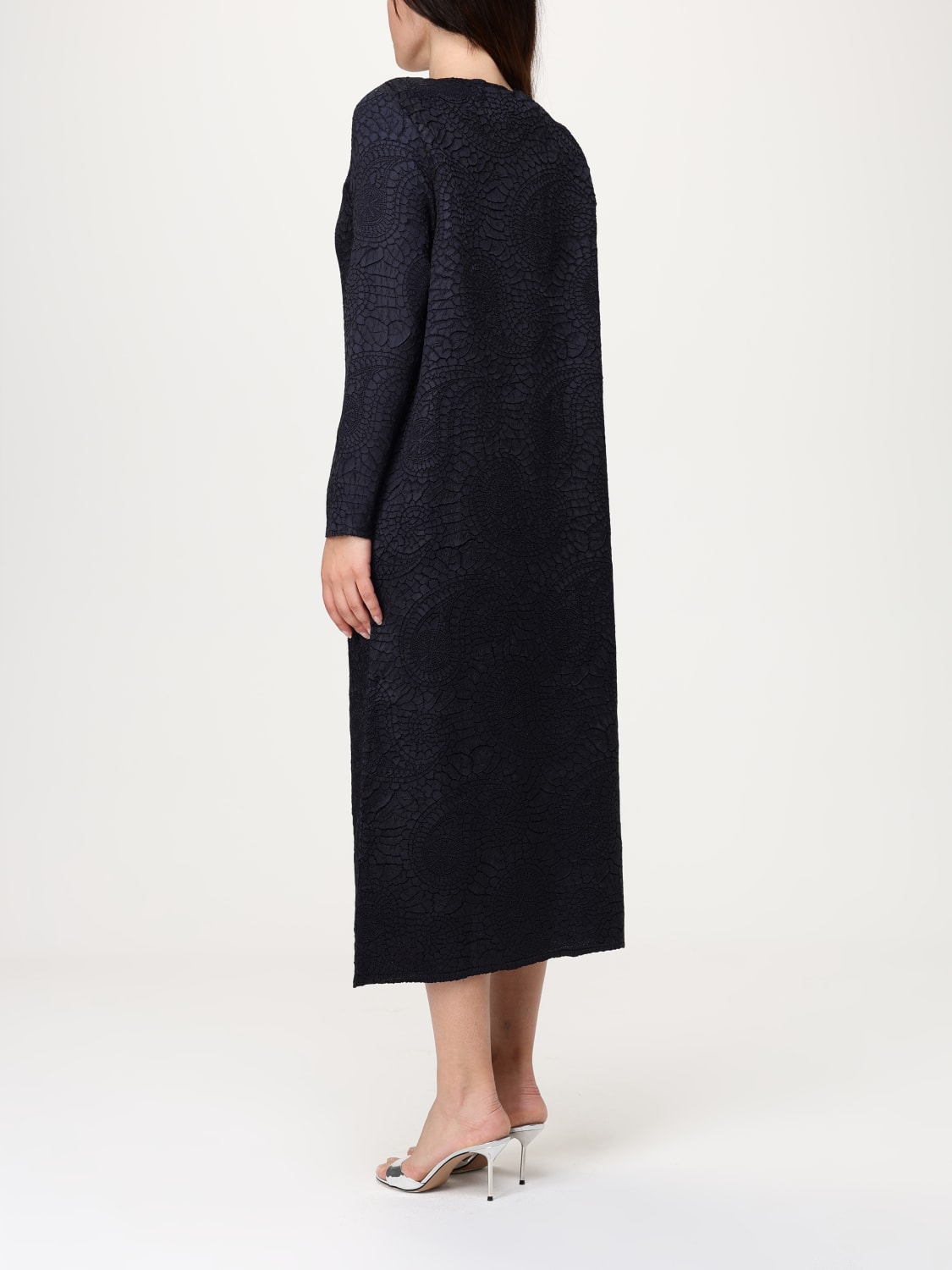 MEIMEIJ CAPPOTTO: Cappotto Meimeij in poliestere jacquard, Blue - Img 3