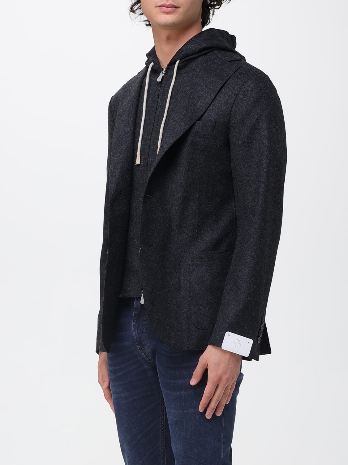 ELEVENTY JACKET: Blazer men Eleventy, Black - Img 3