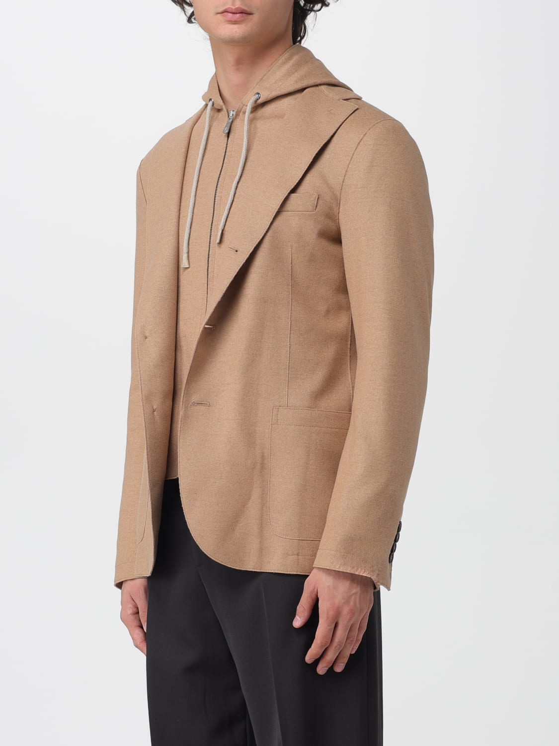 ELEVENTY JACKET: Blazer men Eleventy, Camel - Img 3