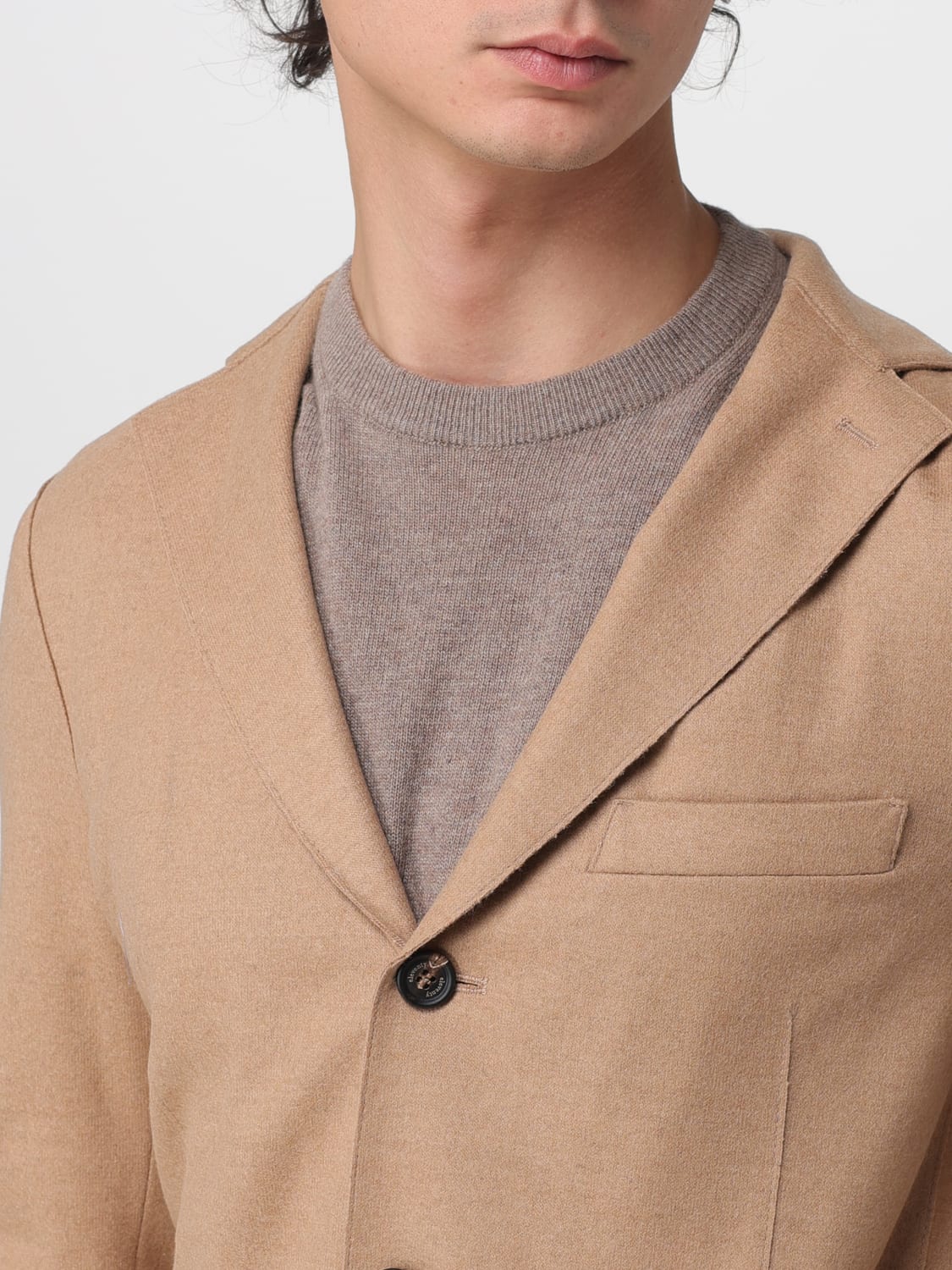 ELEVENTY JACKET: Blazer men Eleventy, Camel - Img 4