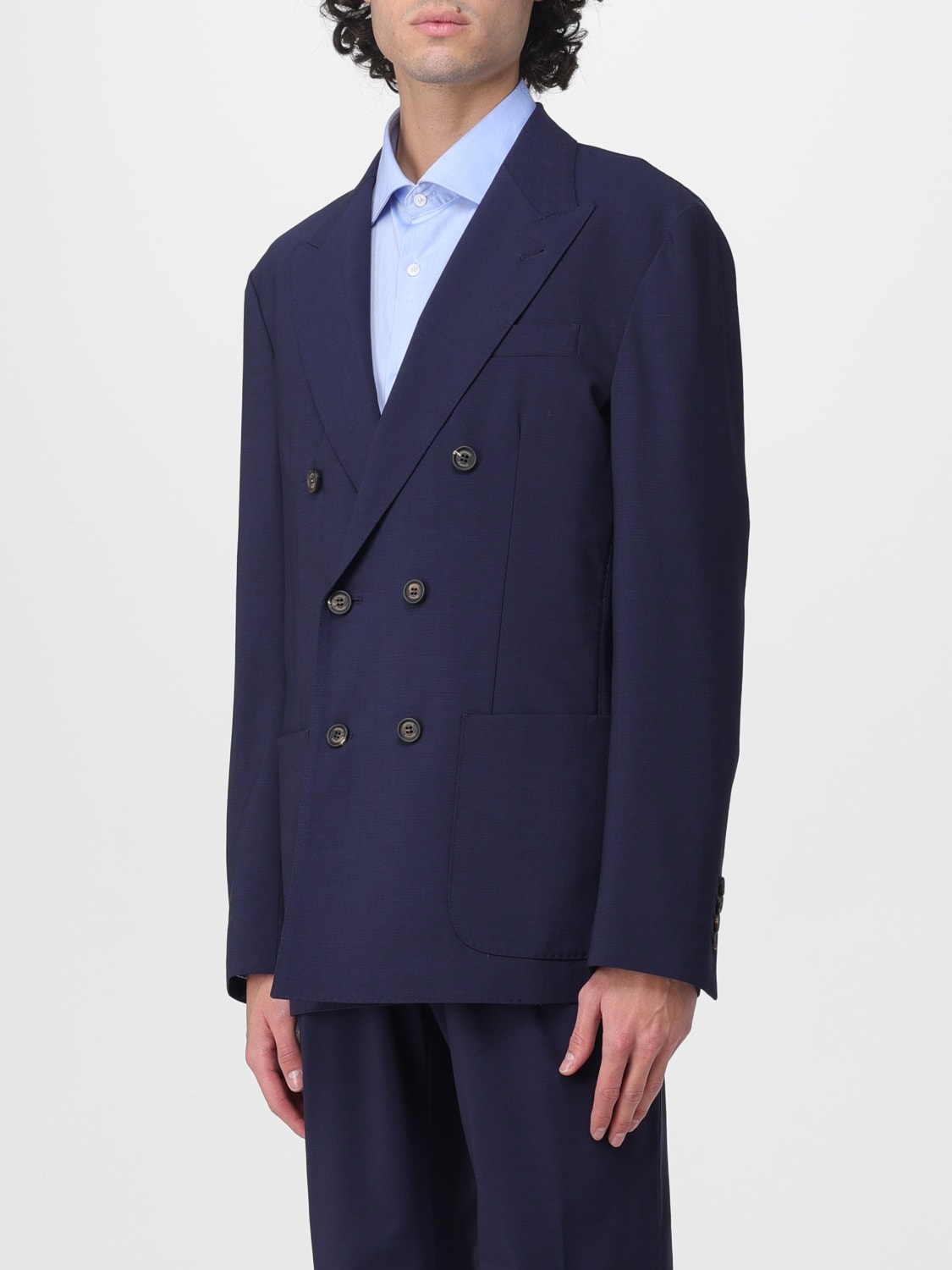ELEVENTY JACKET: Blazer men Eleventy, Blue - Img 3