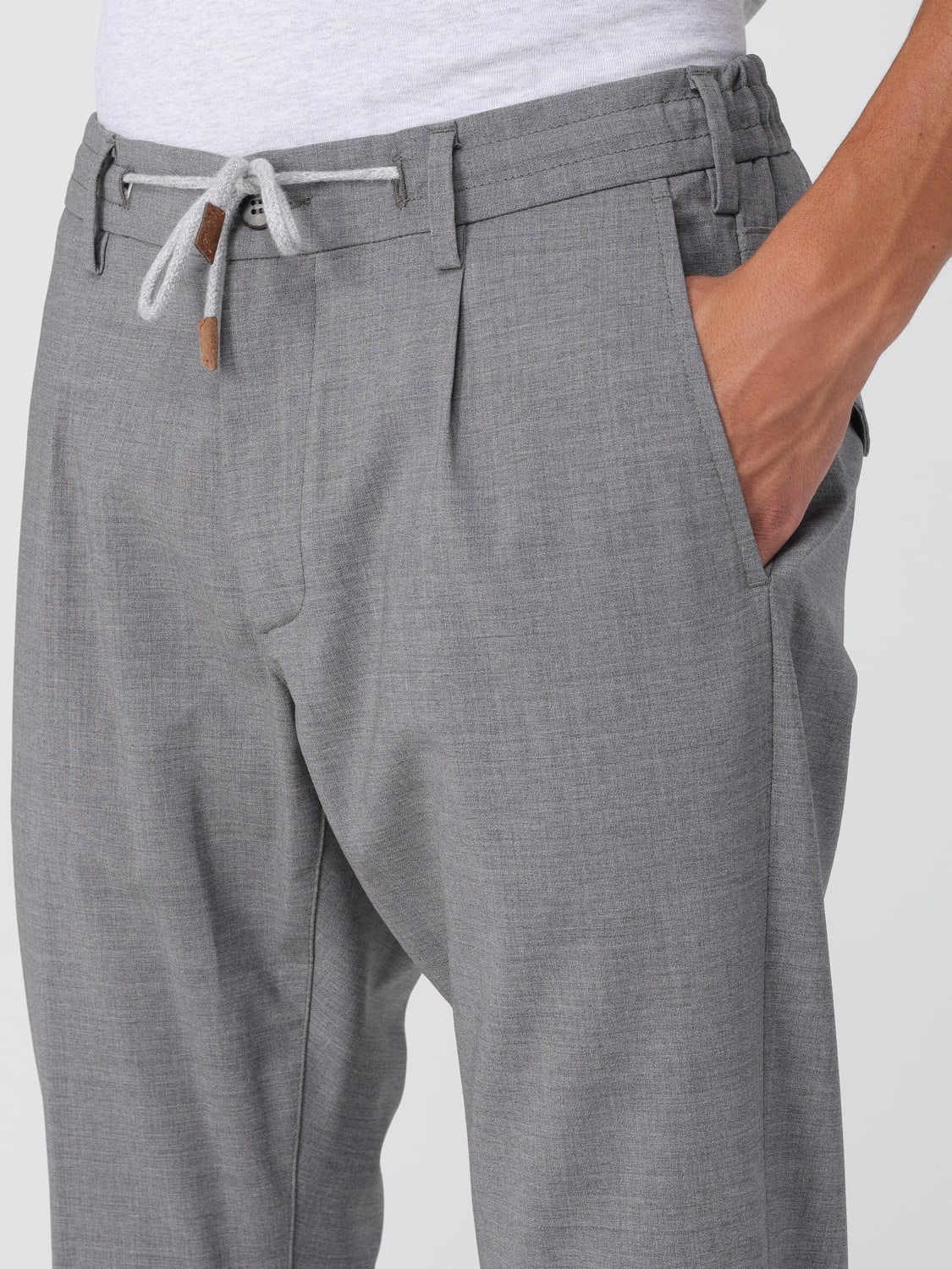ELEVENTY PANTS: Pants men Eleventy, Grey - Img 3