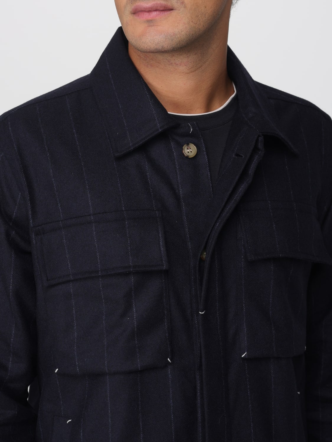 ELEVENTY JACKET: Blazer men Eleventy, Blue - Img 4