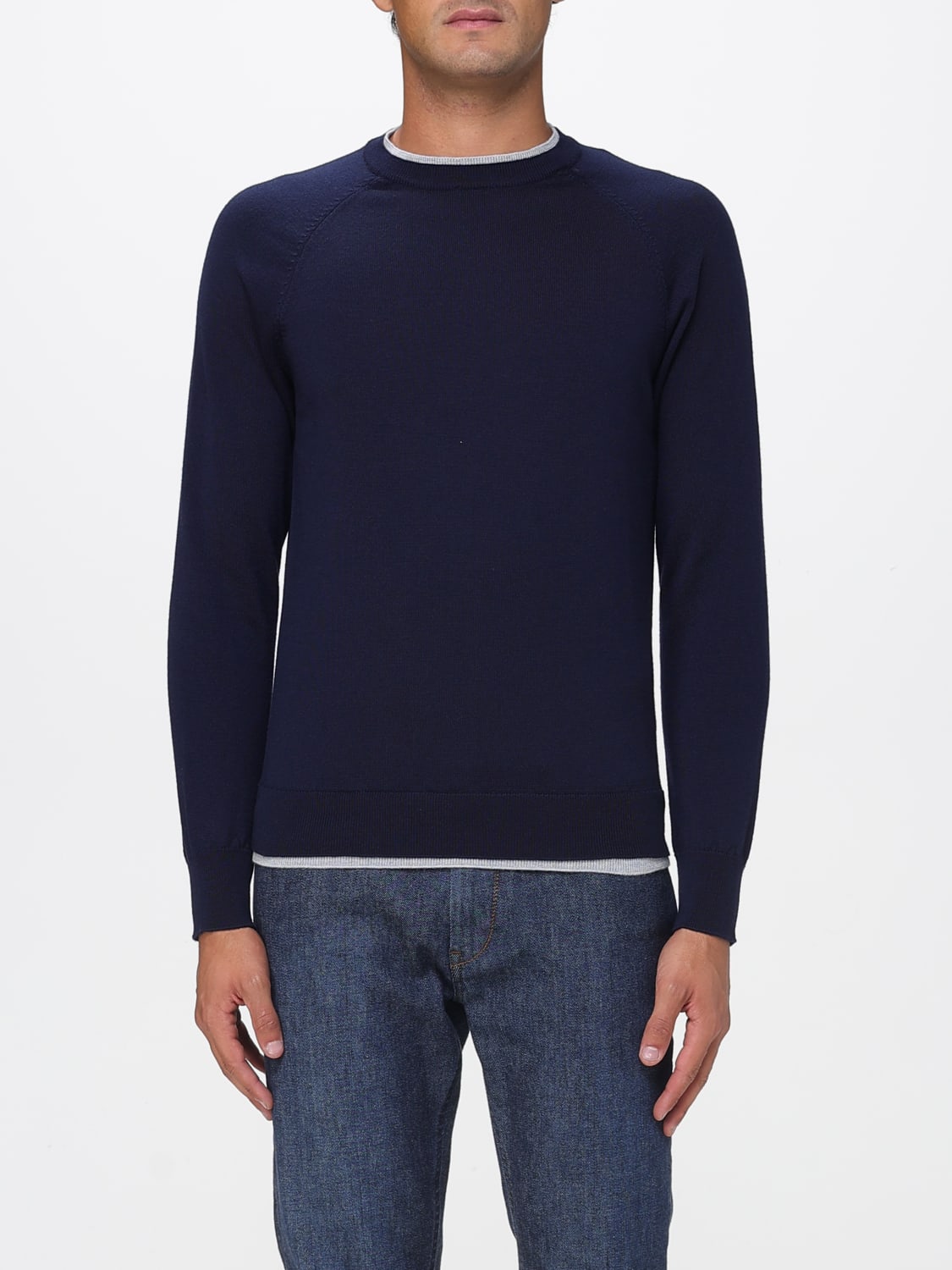 ELEVENTY SWEATER: Sweater men Eleventy, Blue - Img 1