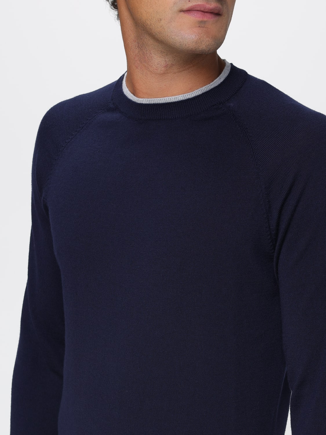 ELEVENTY SWEATER: Sweater men Eleventy, Blue - Img 3