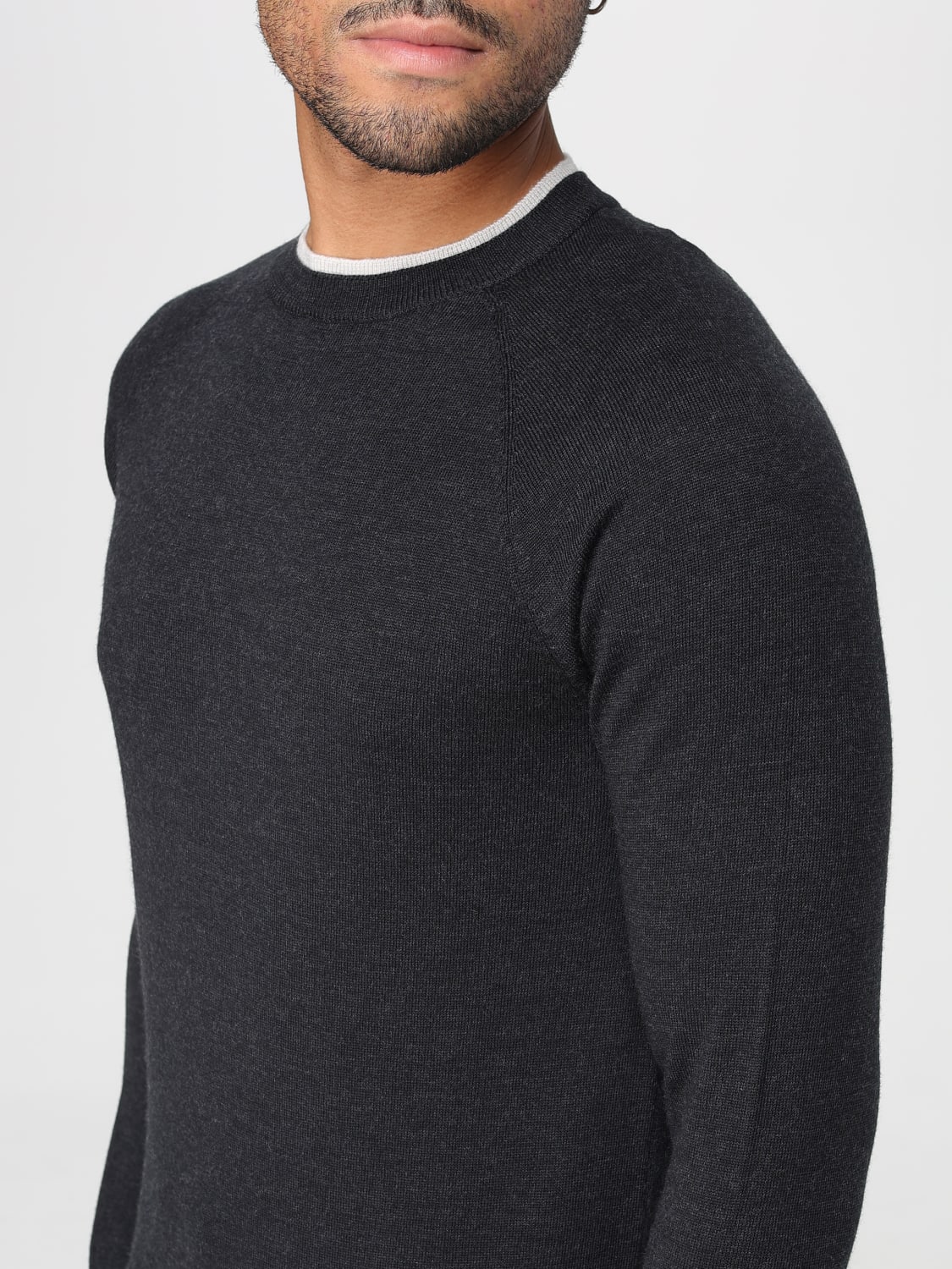 ELEVENTY 毛衣: 毛衣 男士 Eleventy, 灰色 - Img 3