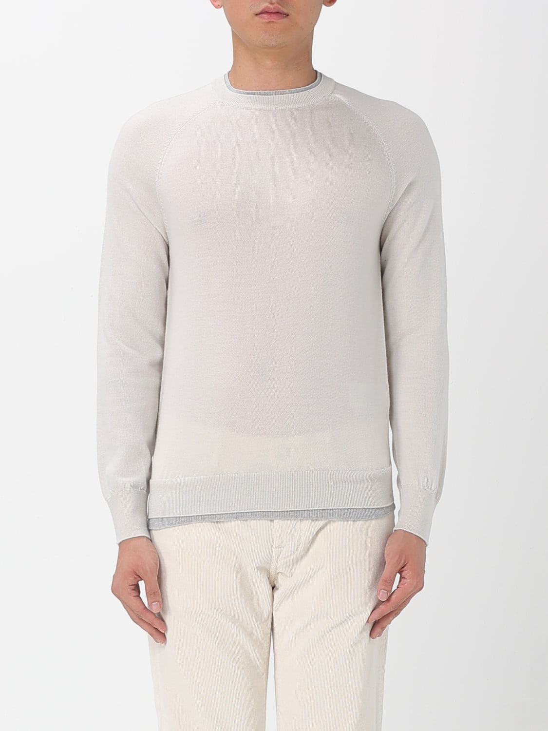 ELEVENTY MAGLIA: Maglia Eleventy in lana vergine , Beige - Img 1