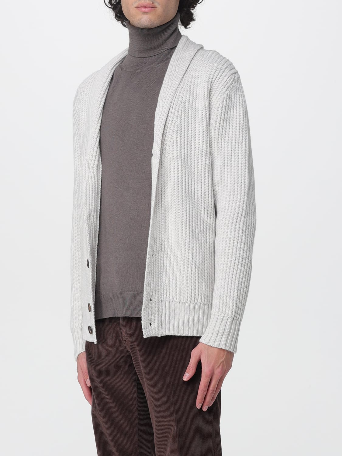 ELEVENTY MAGLIA: Cardigan Eleventy in lana vergine, Beige - Img 3