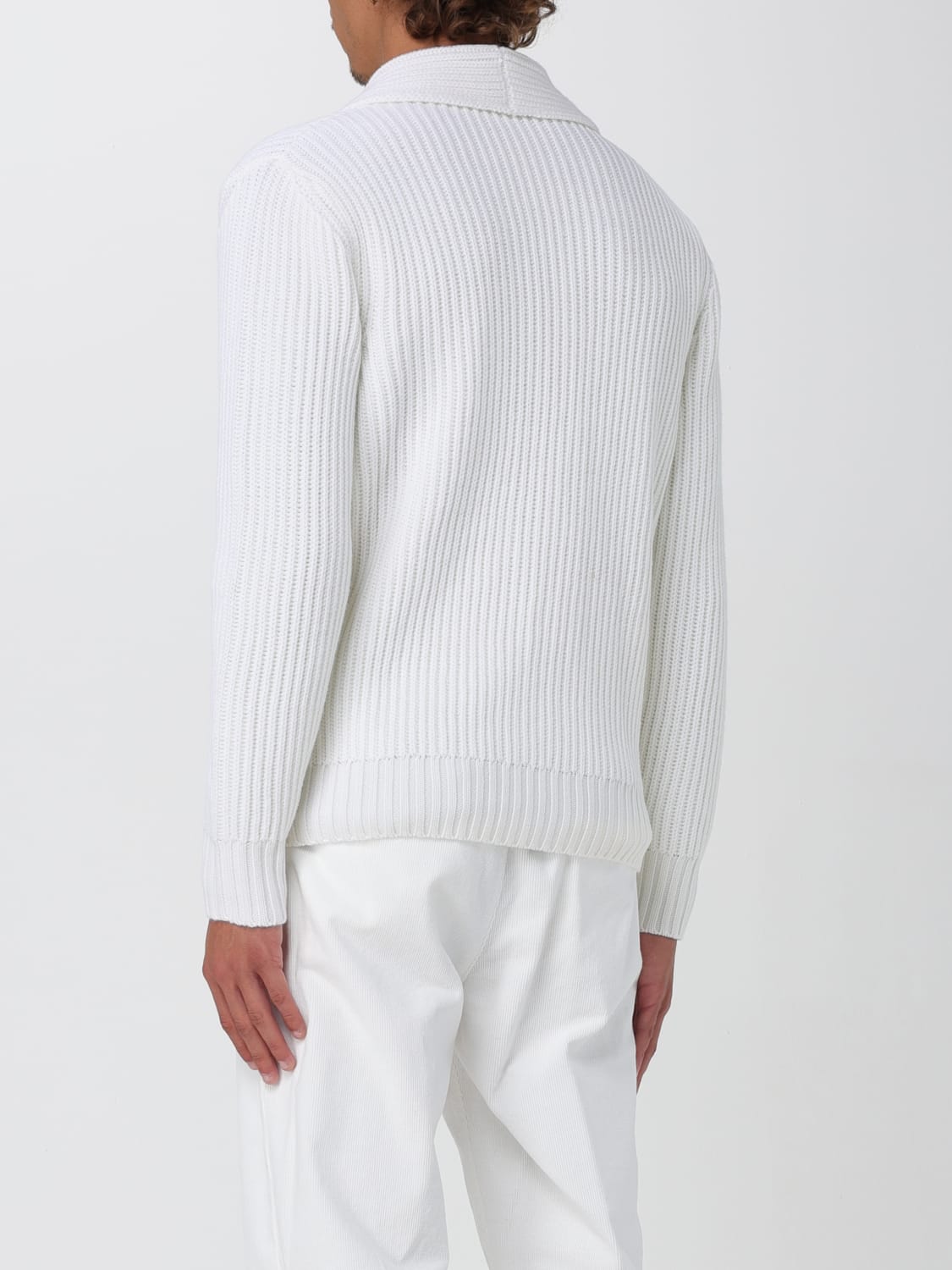 ELEVENTY MAGLIA: Cardigan Eleventy in lana vergine, Avorio - Img 2