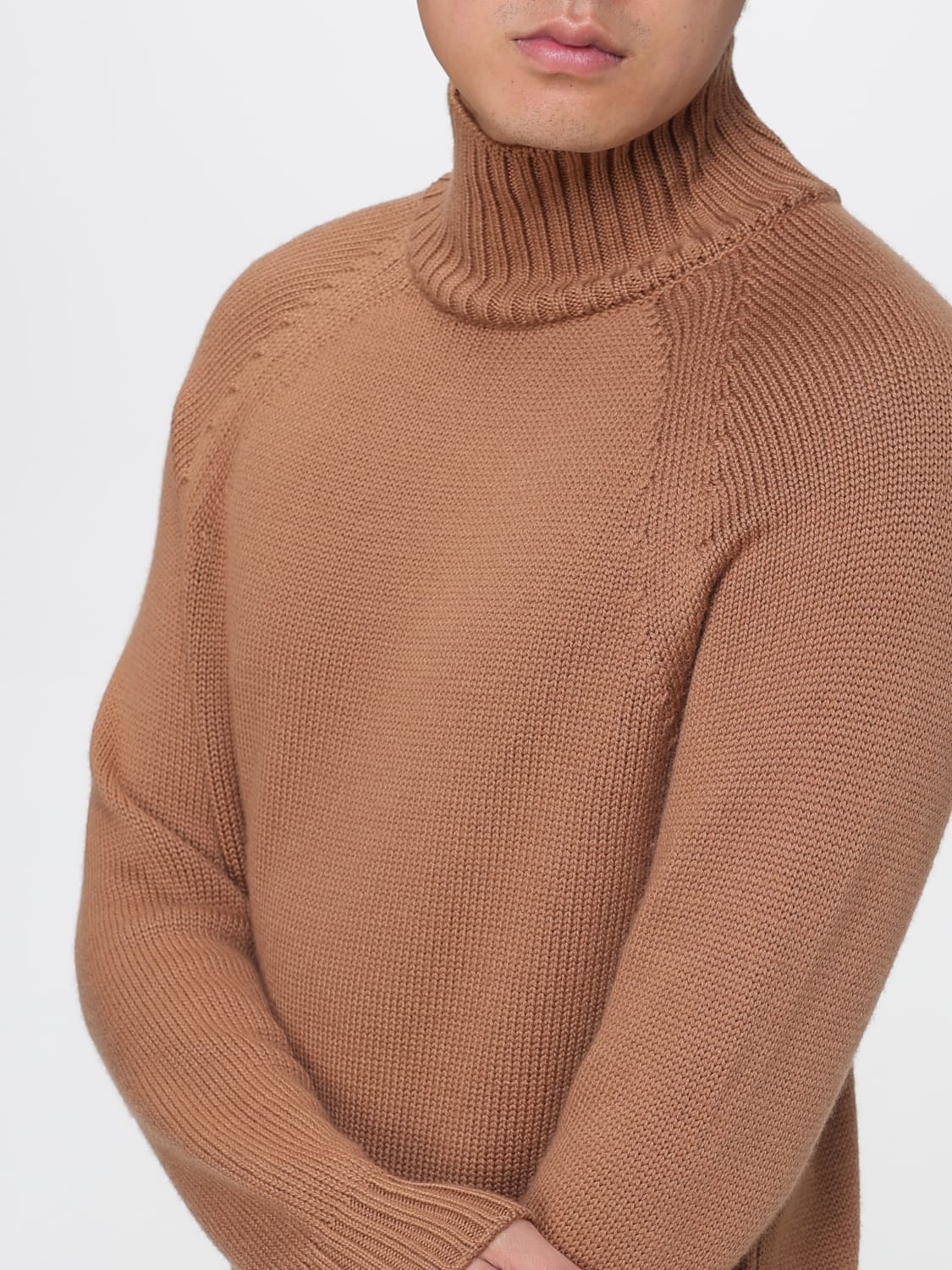 ELEVENTY PULLOVER: Pullover herren Eleventy, Camel - Img 3