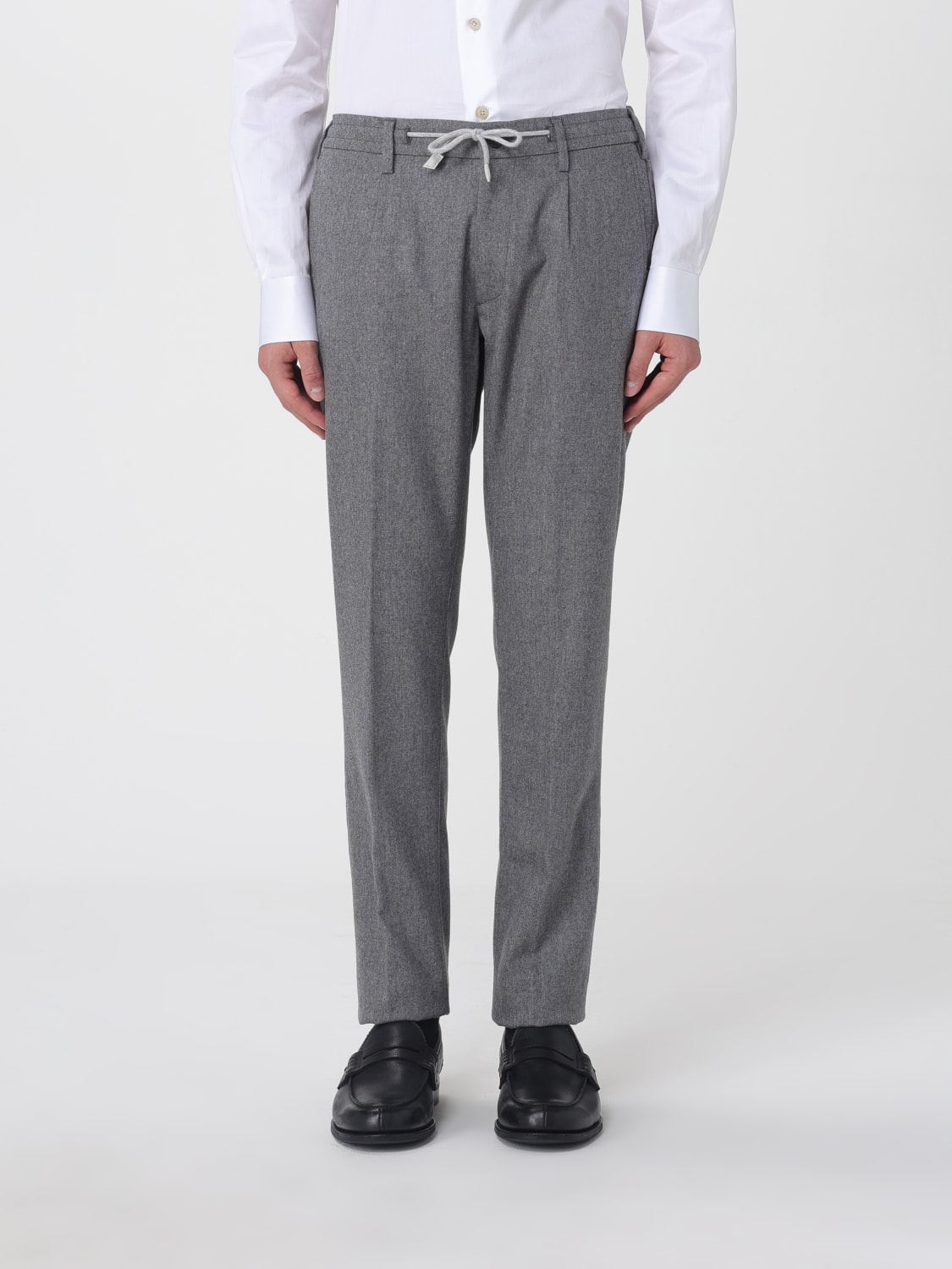 ELEVENTY PANTALONI: Pantalone classico Eleventy in misto lana e cashmere , Grigio - Img 1
