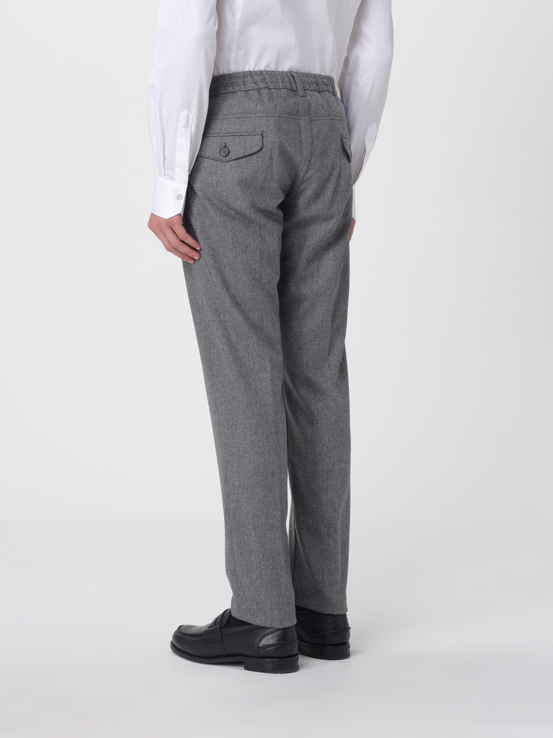 ELEVENTY PANTALONI: Pantalone classico Eleventy in misto lana e cashmere , Grigio - Img 2