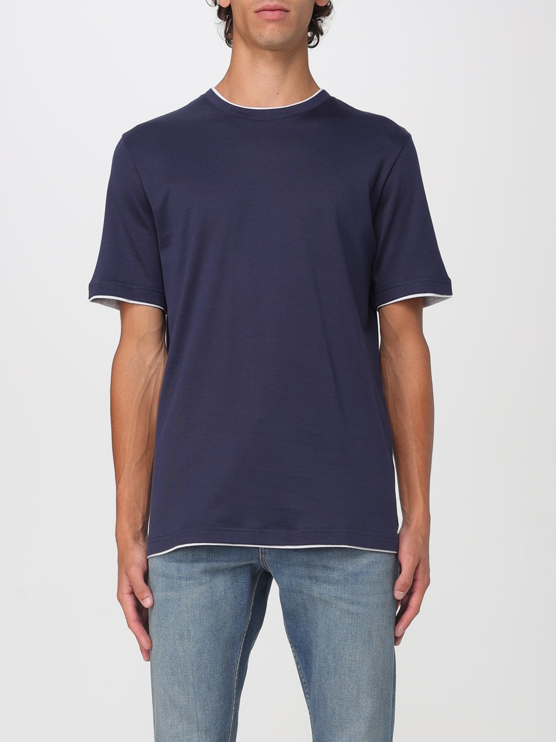 ELEVENTY T-SHIRT: T-shirt men Eleventy, Blue - Img 1
