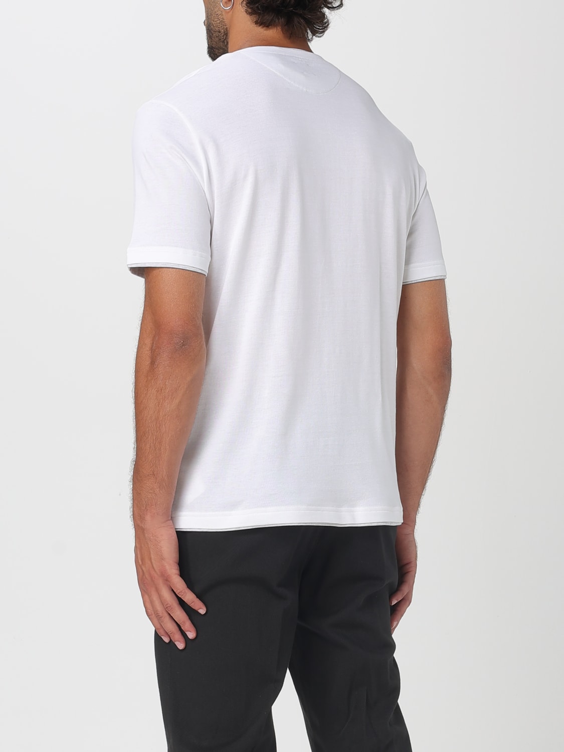 ELEVENTY T恤: T恤 男士 Eleventy, 白色 1 - Img 2