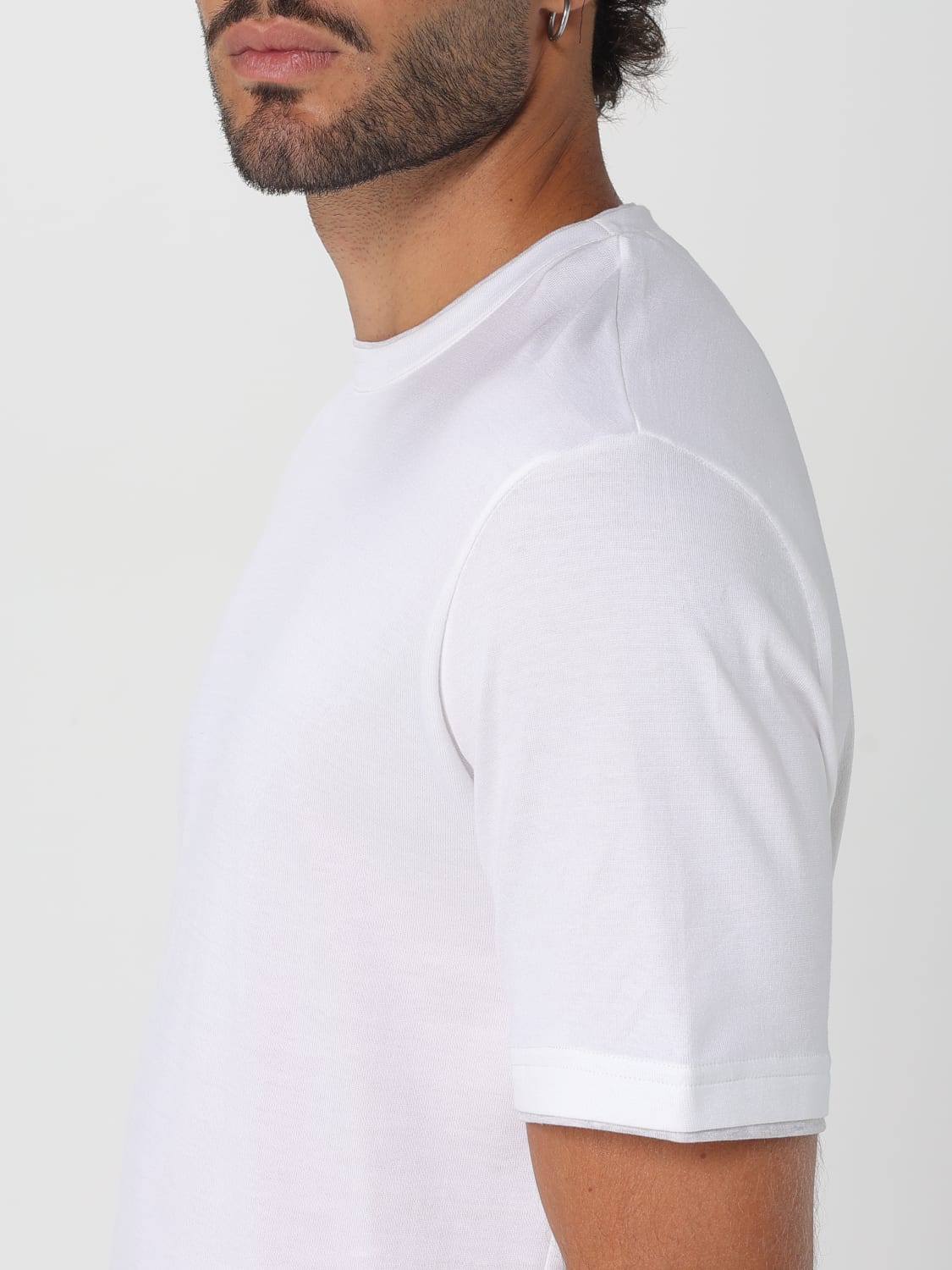 ELEVENTY T恤: T恤 男士 Eleventy, 白色 1 - Img 3