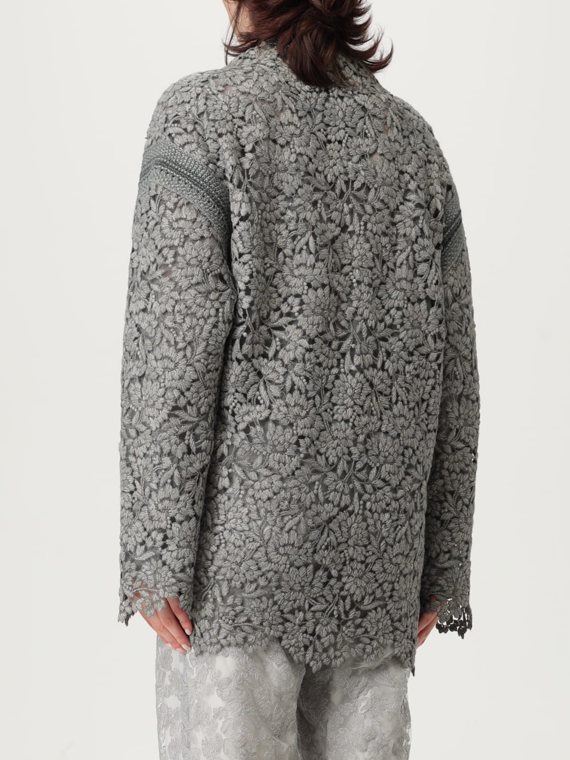 ERMANNO SCERVINO SWEATER: Sweater woman Ermanno Scervino, Grey - Img 3