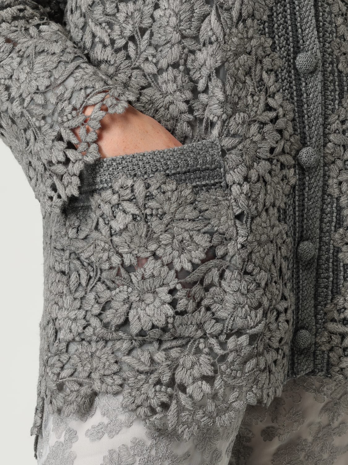 ERMANNO SCERVINO SWEATER: Sweater woman Ermanno Scervino, Grey - Img 5