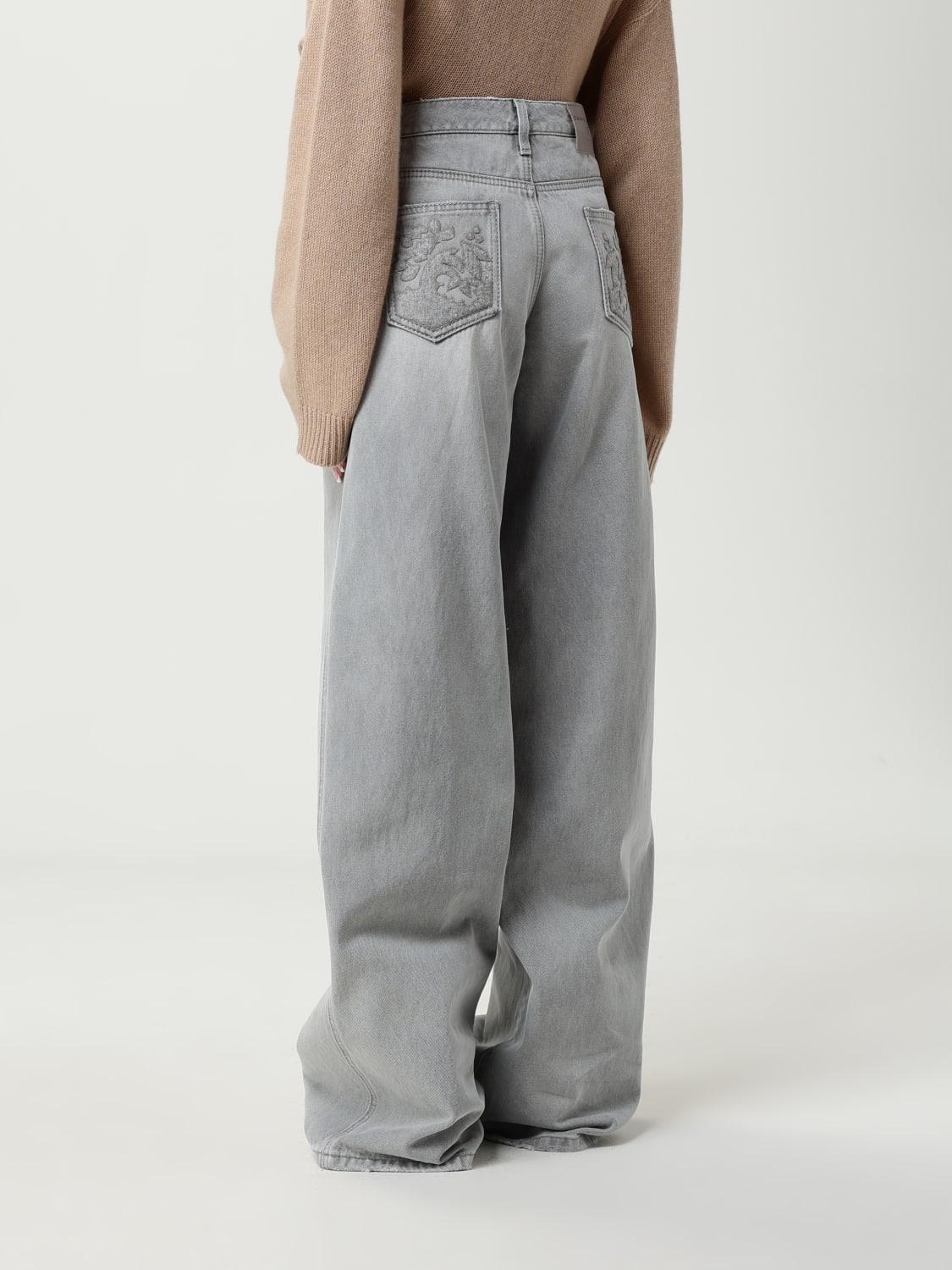 ERMANNO SCERVINO JEANS: Jeans woman Ermanno Scervino, Grey - Img 2