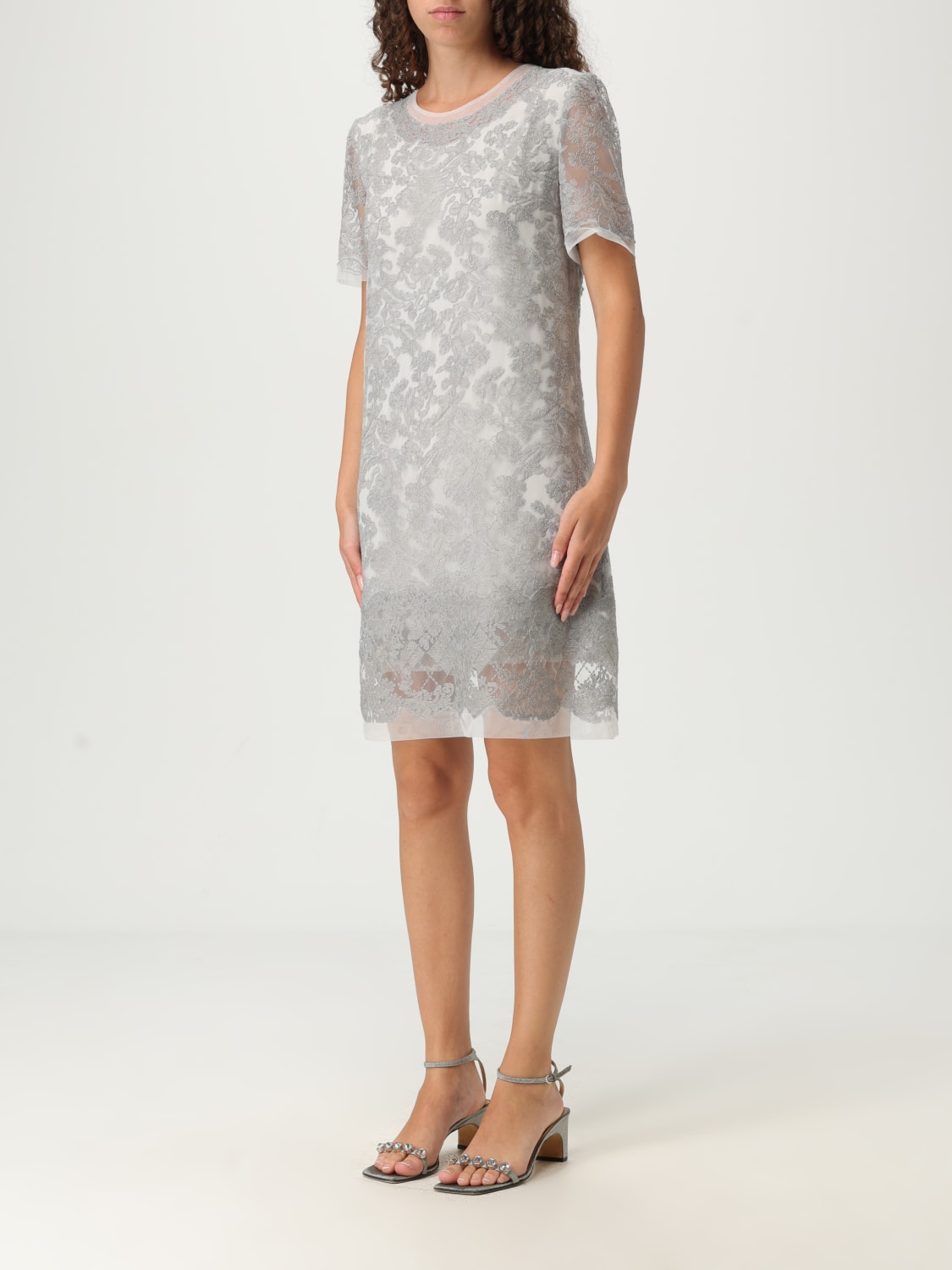 ERMANNO SCERVINO DRESS: Dress woman Ermanno Scervino, Pearl - Img 3