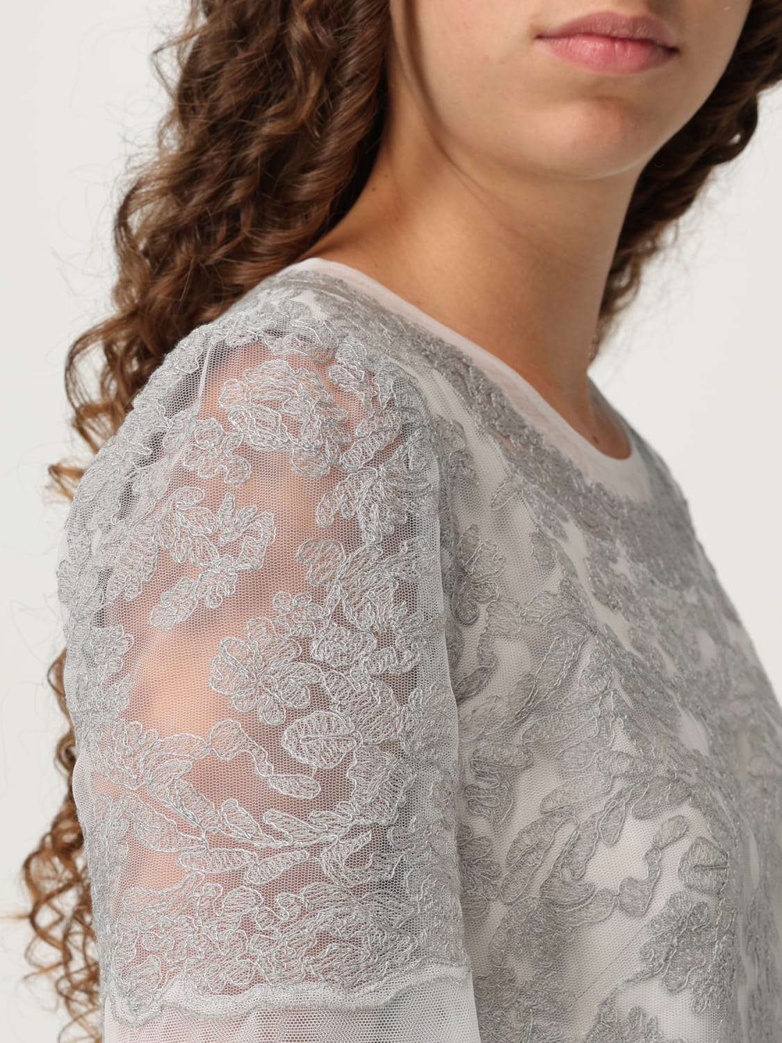 ERMANNO SCERVINO DRESS: Dress woman Ermanno Scervino, Pearl - Img 4