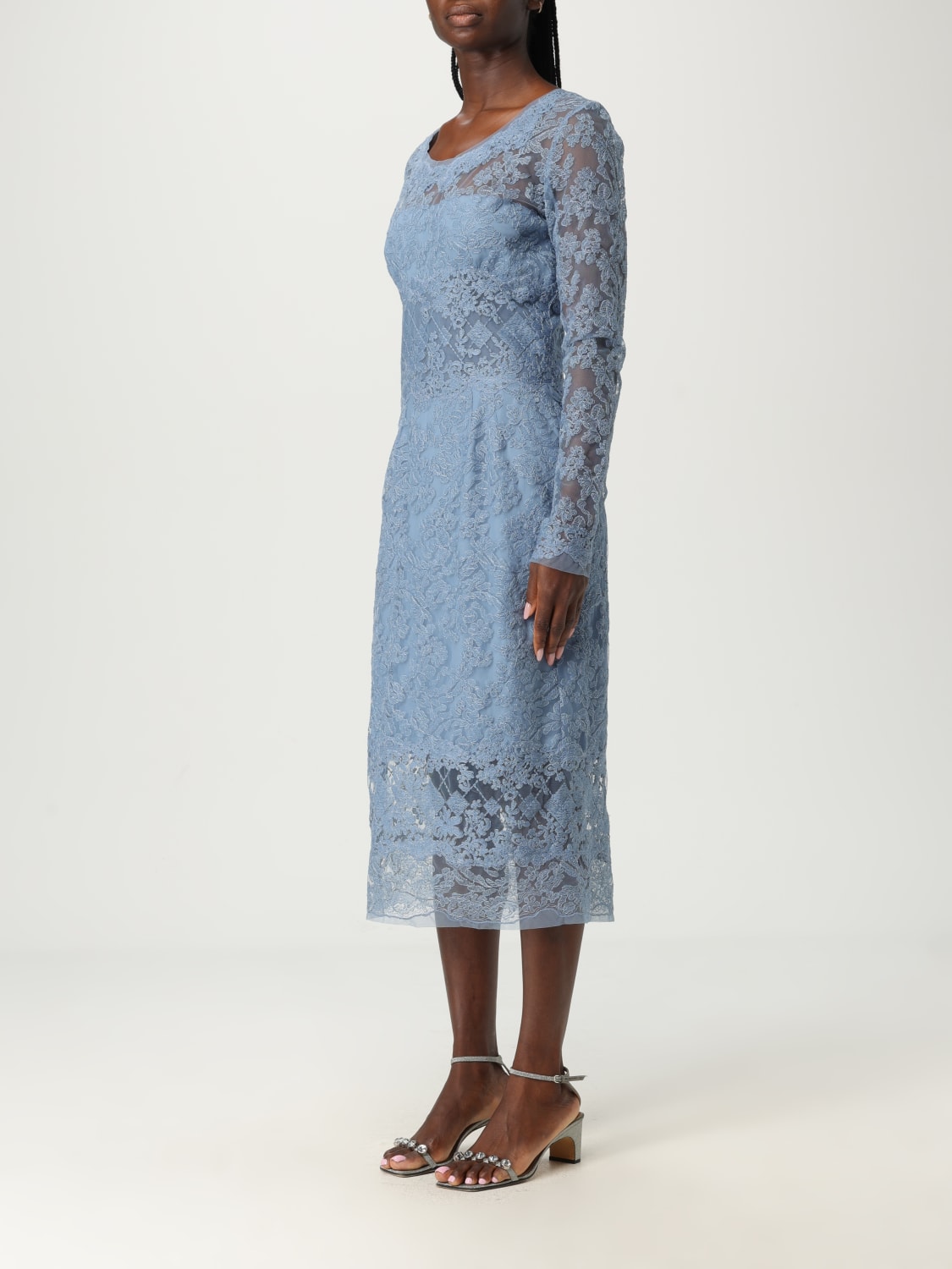 ERMANNO SCERVINO DRESS: Dress woman Ermanno Scervino, Gnawed Blue - Img 3