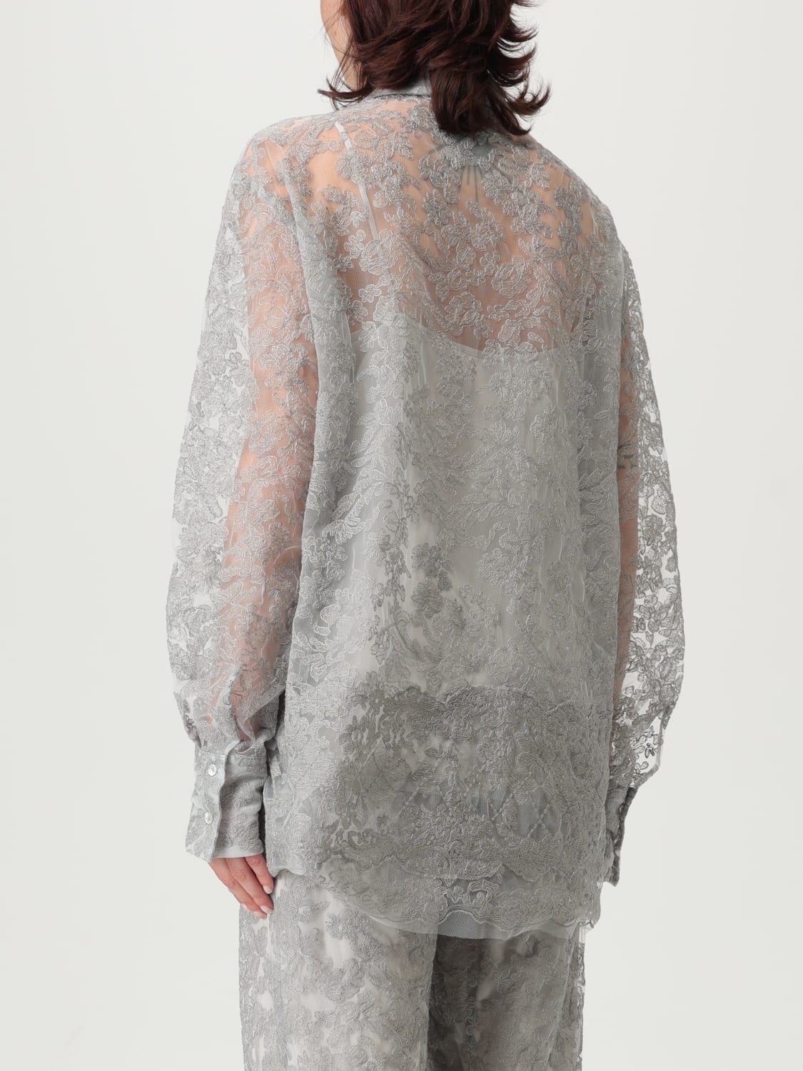 ERMANNO SCERVINO SHIRT: Shirt woman Ermanno Scervino, Pearl - Img 3