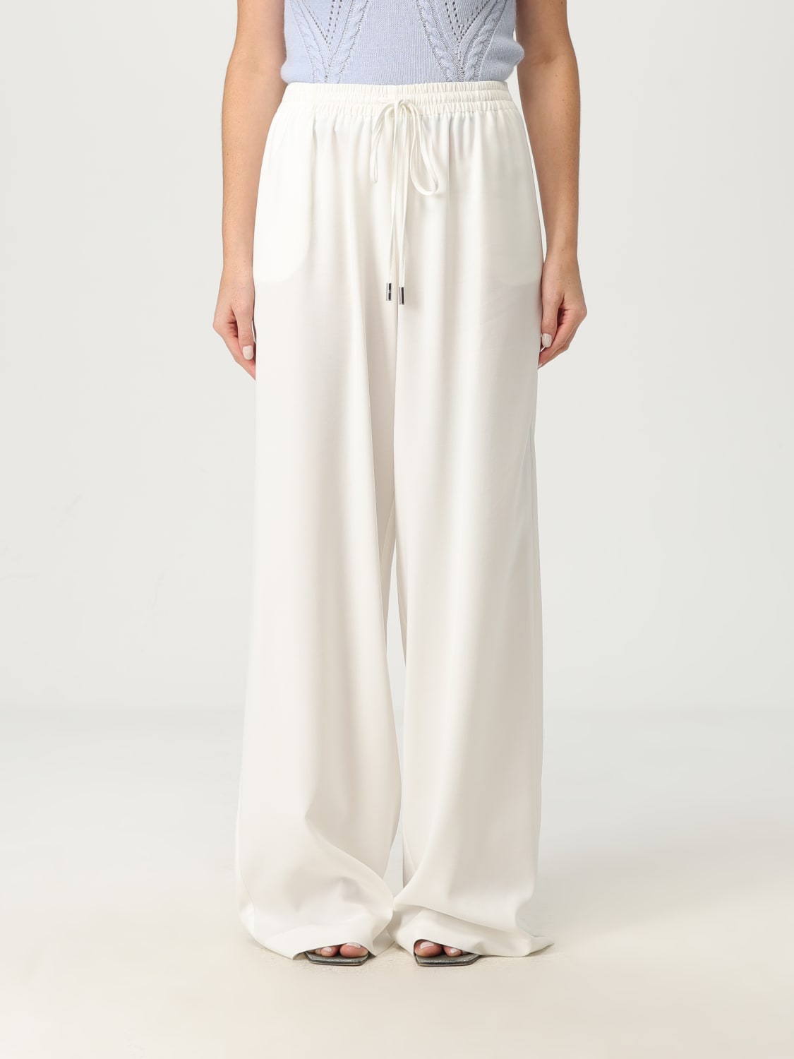 ERMANNO SCERVINO PANTS: Pants woman Ermanno Scervino, White - Img 1