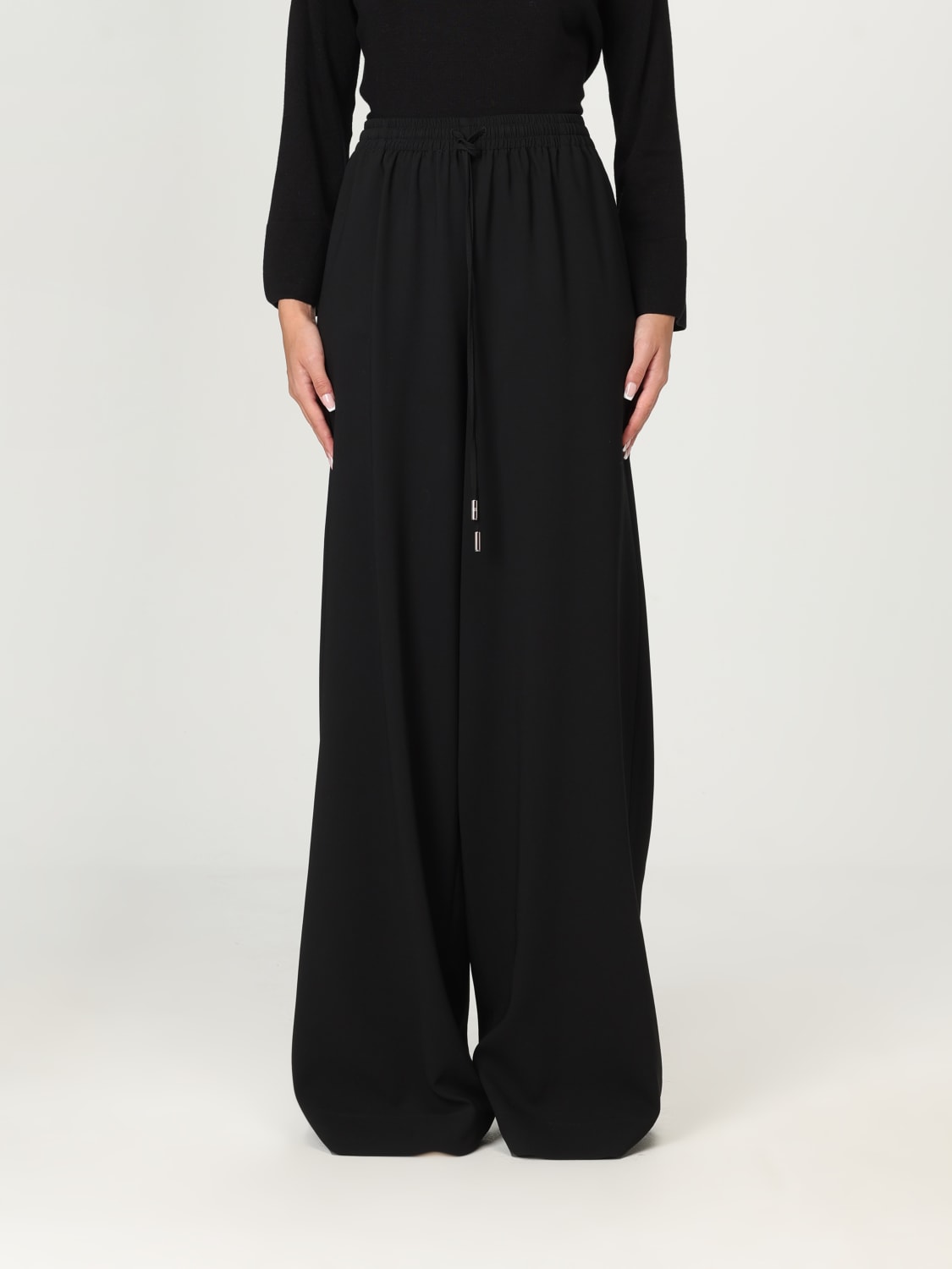 ERMANNO SCERVINO パンツ: パンツ レディース Ermanno Scervino, ブラック - Img 1