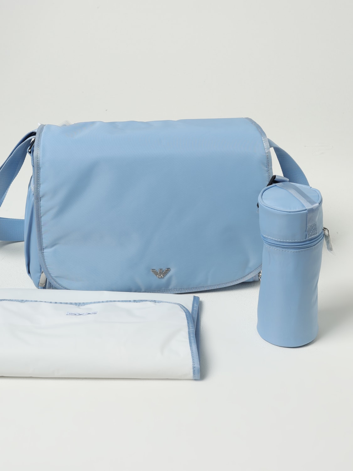EMPORIO ARMANI TROUSSEAU: Sac enfant Emporio Armani, Bleu Azur - Img 3