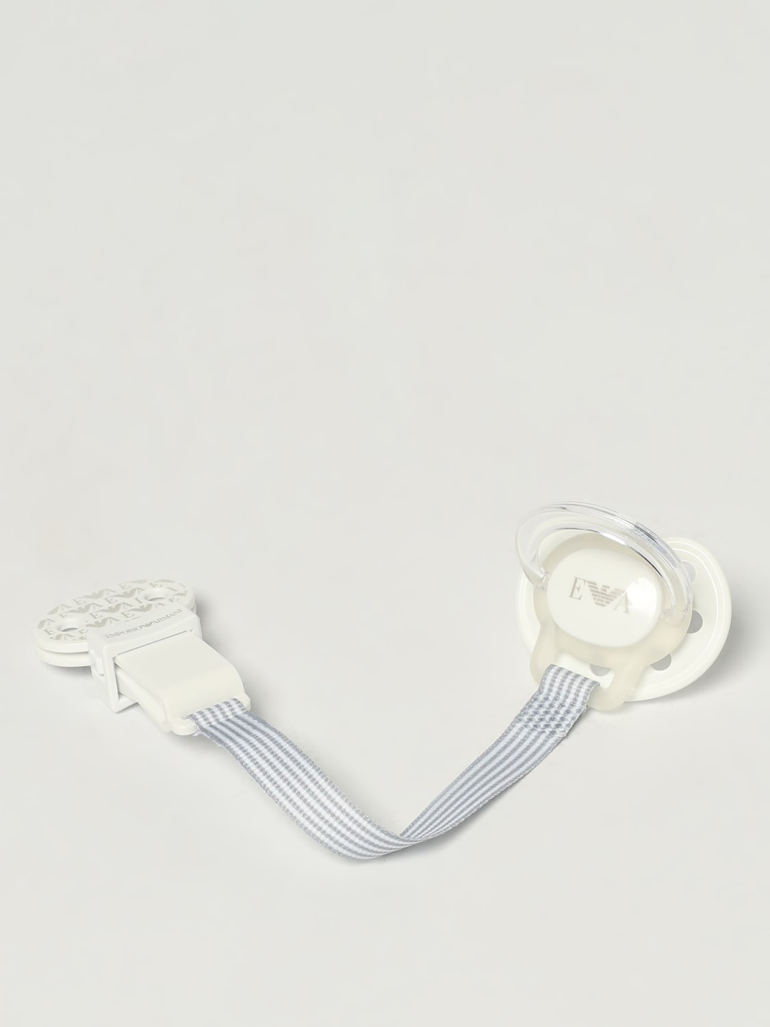 EMPORIO ARMANI PACIFIER: Pacifier kids Emporio Armani, White - Img 1