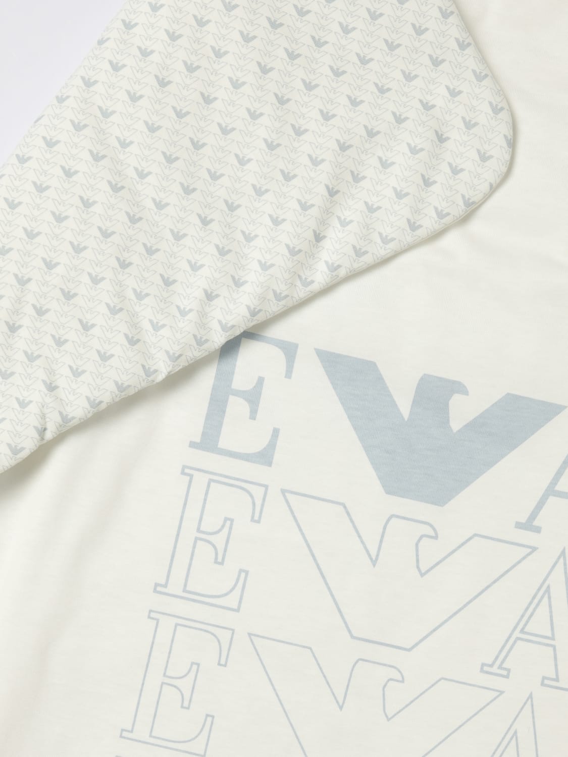 EMPORIO ARMANI BLANKET: Bedcovers and blankets lifestyle Emporio Armani, Gnawed Blue - Img 3