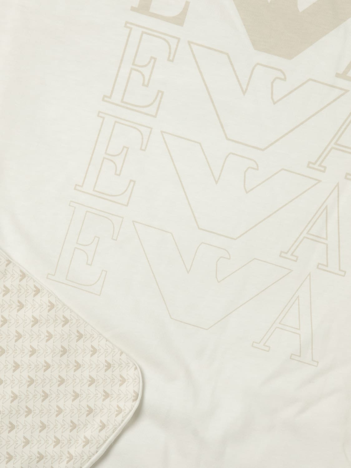 EMPORIO ARMANI BLANKET: Bedcovers and blankets lifestyle Emporio Armani, Beige - Img 3