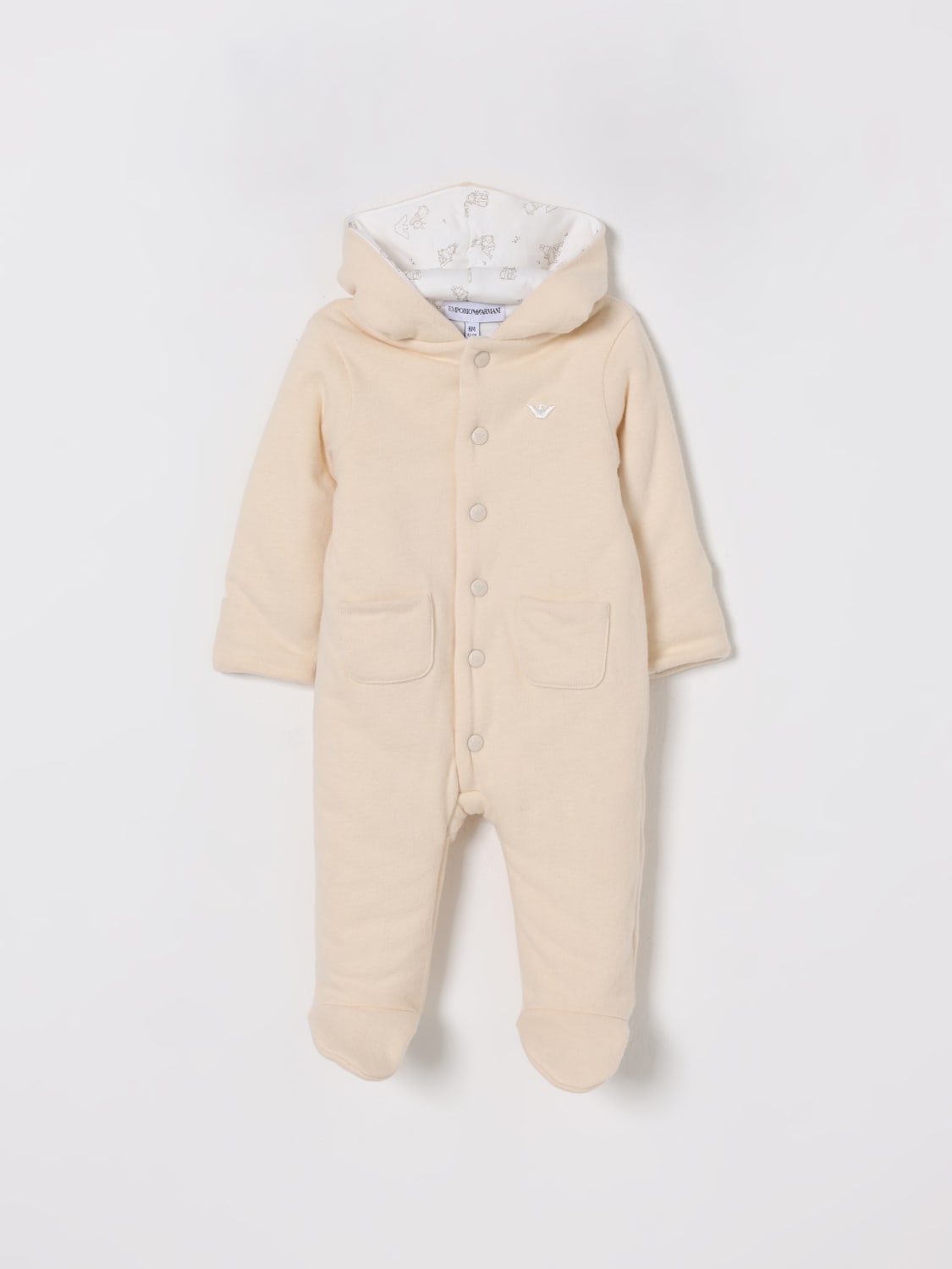 EMPORIO ARMANI TRACKSUIT: Romper kids Emporio Armani, Yellow Cream - Img 1