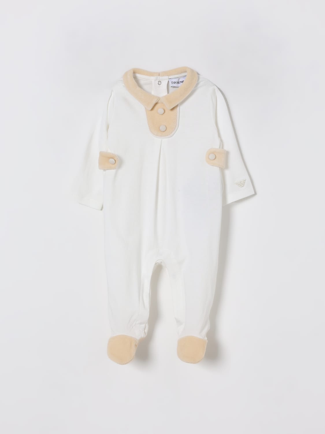 EMPORIO ARMANI TRACKSUIT: Romper kids Emporio Armani, Yellow Cream - Img 1