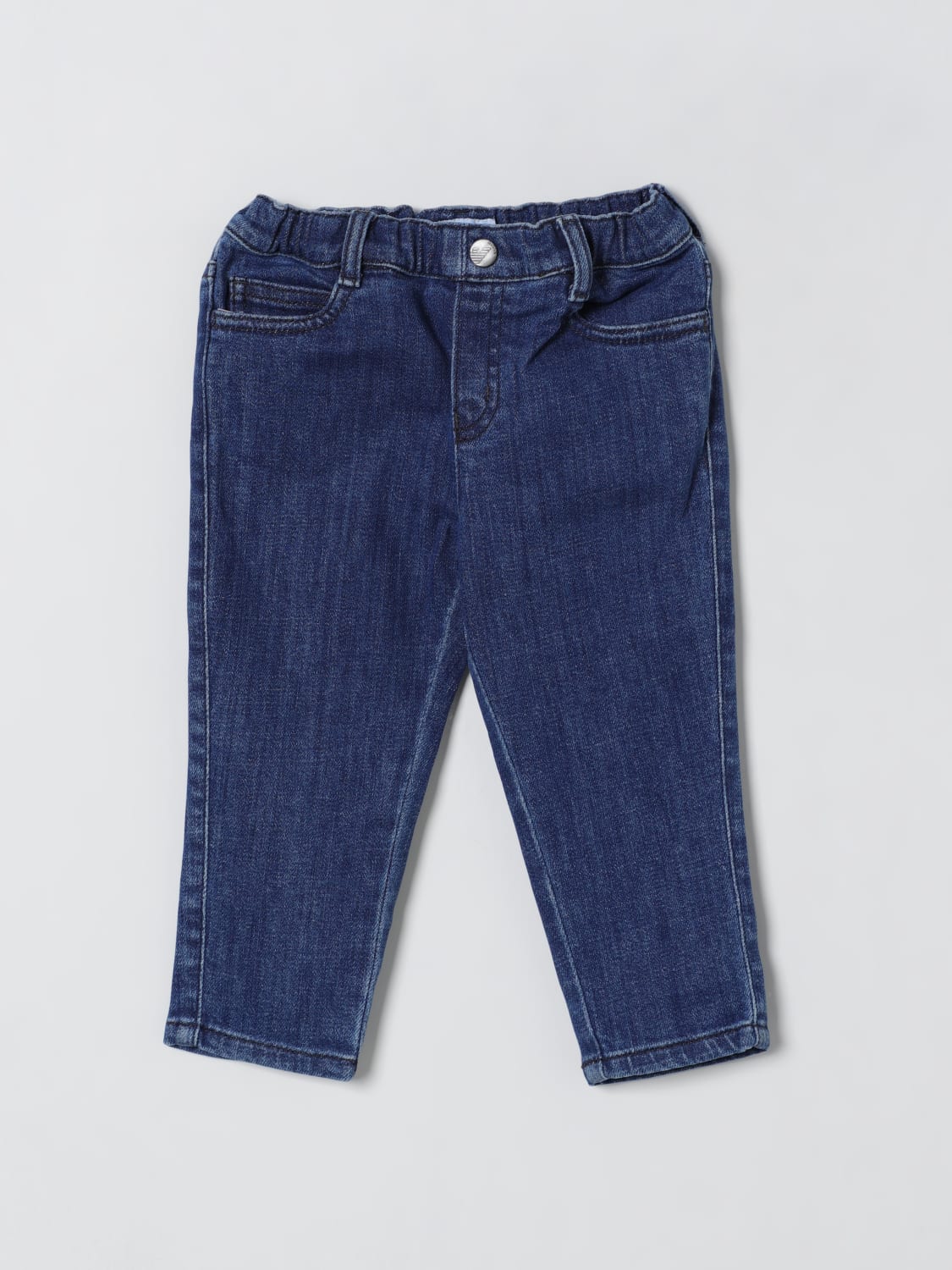 EMPORIO ARMANI ДЖИНСЫ: Джинсы Детское Emporio Armani, Серо-Бежевый - Img 1