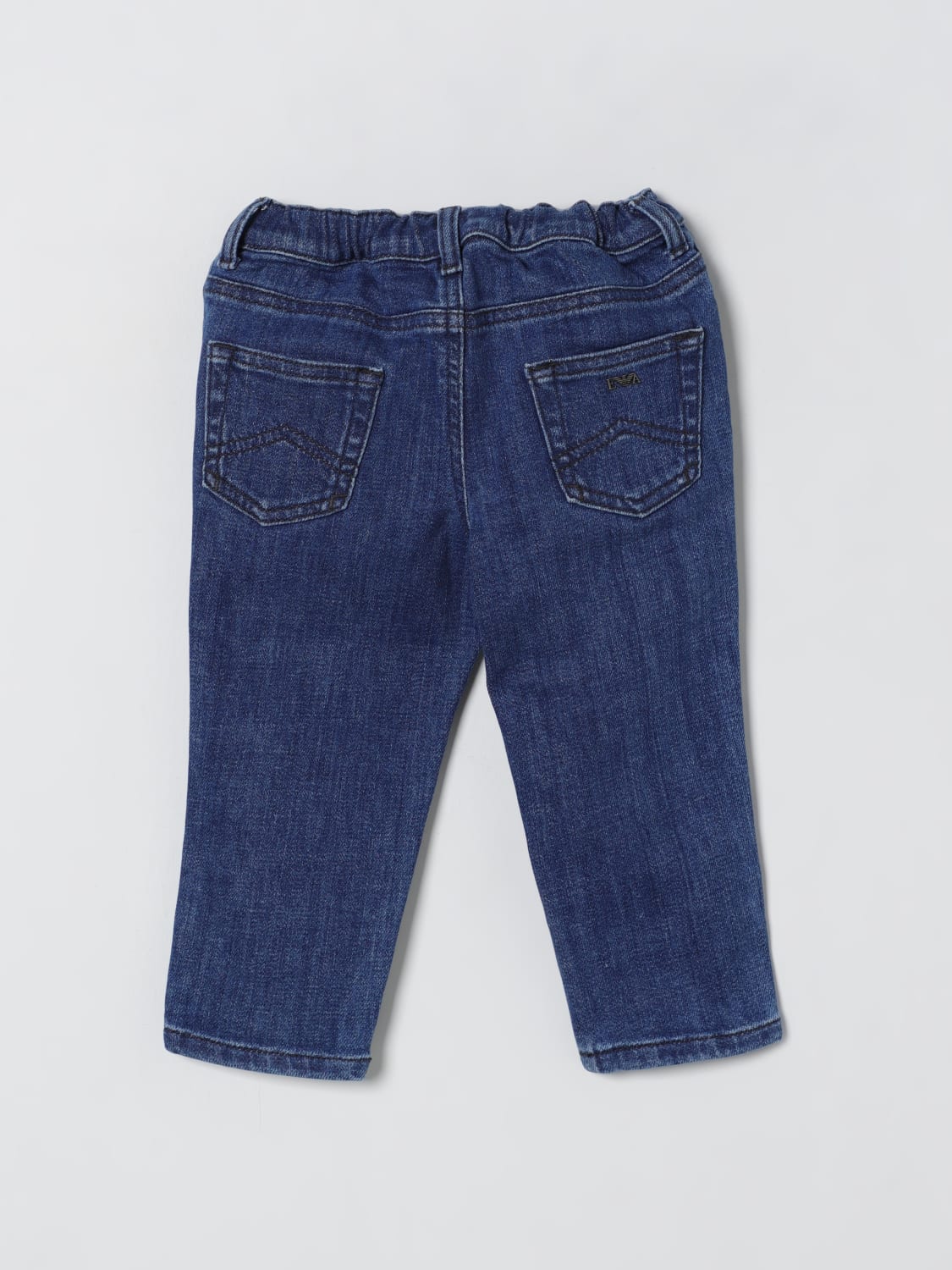 EMPORIO ARMANI ДЖИНСЫ: Джинсы Детское Emporio Armani, Серо-Бежевый - Img 2