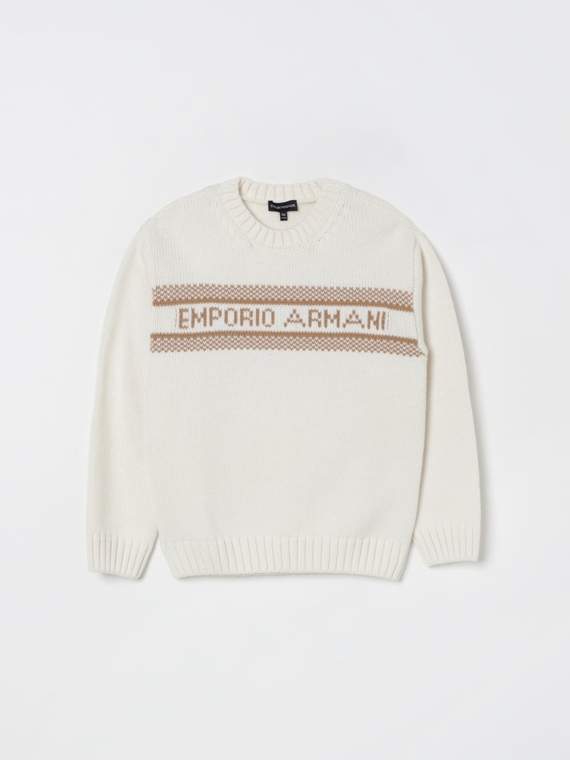 EMPORIO ARMANI 스웨터: 스웨터 남아 Emporio Armani, 화이트 - Img 1