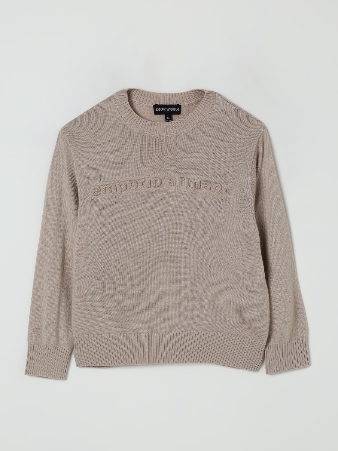 EMPORIO ARMANI SWEATER: Sweater kids Emporio Armani, White - Img 1